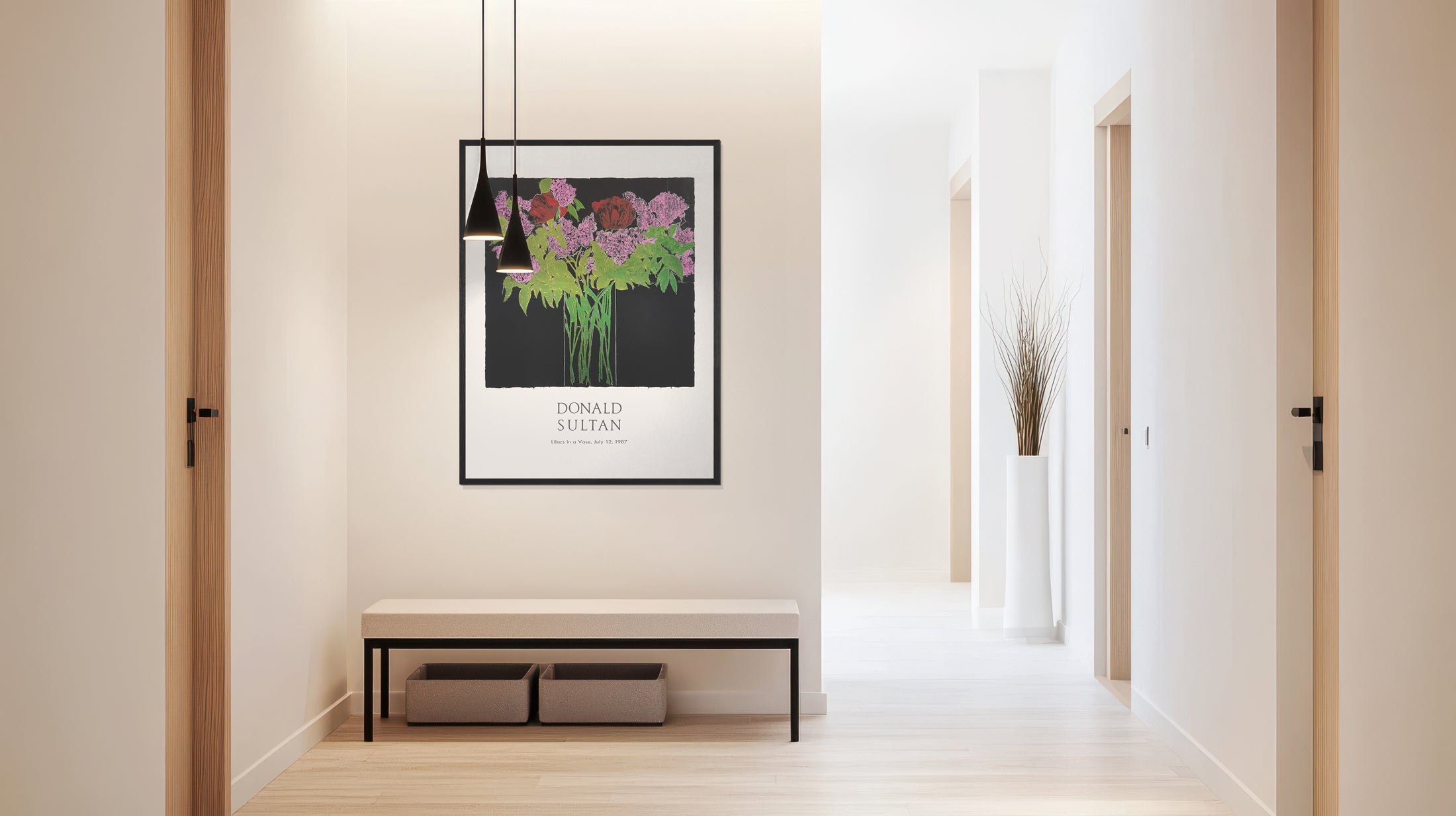 【限定30枚】Lilacs in a Vase 1987 -Gallery A.P.J. 1990s / ドナルド・サルタン