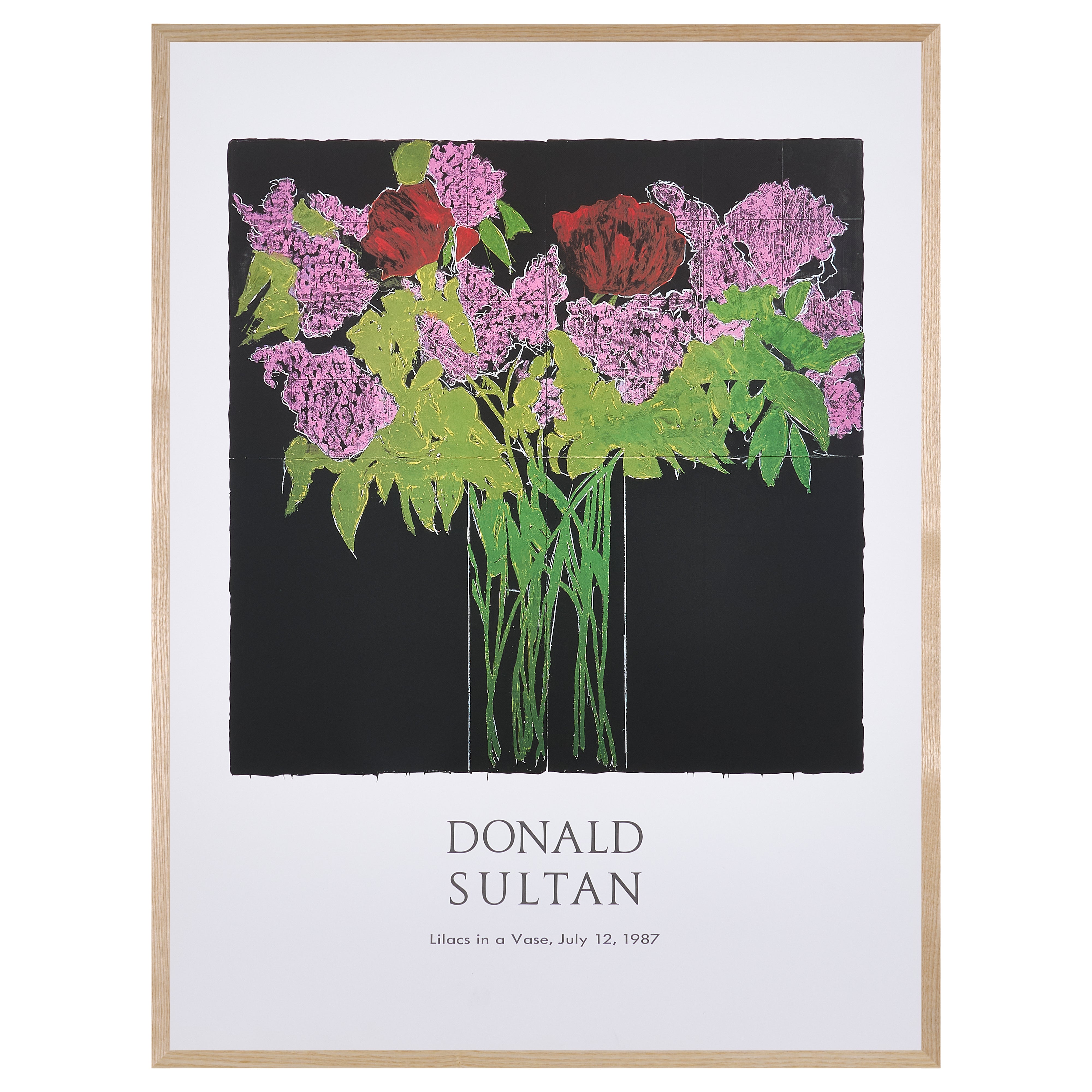 【限定30枚】Lilacs in a Vase 1987 -Gallery A.P.J. 1990s / ドナルド・サルタン