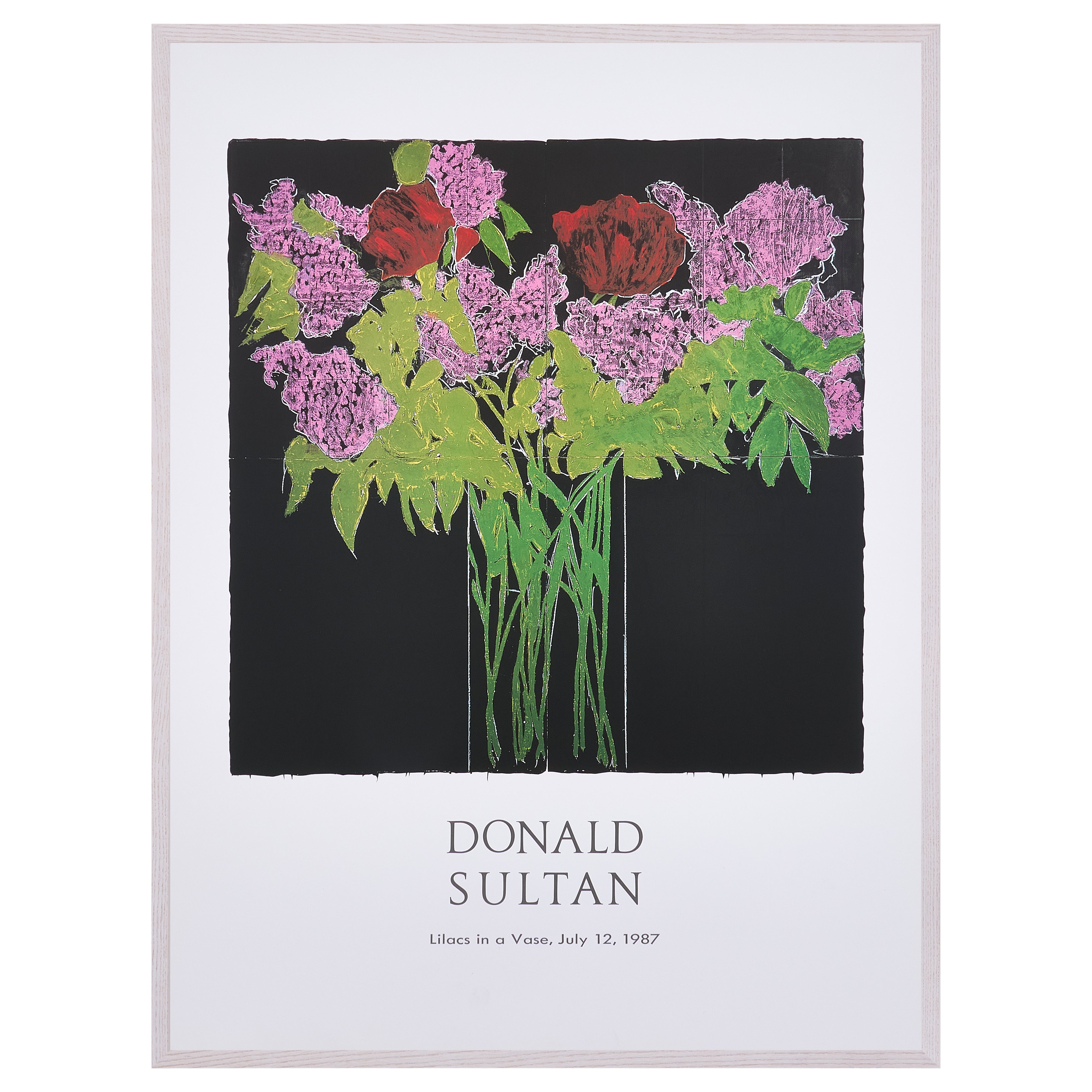 【限定30枚】Lilacs in a Vase 1987 -Gallery A.P.J. 1990s / ドナルド・サルタン