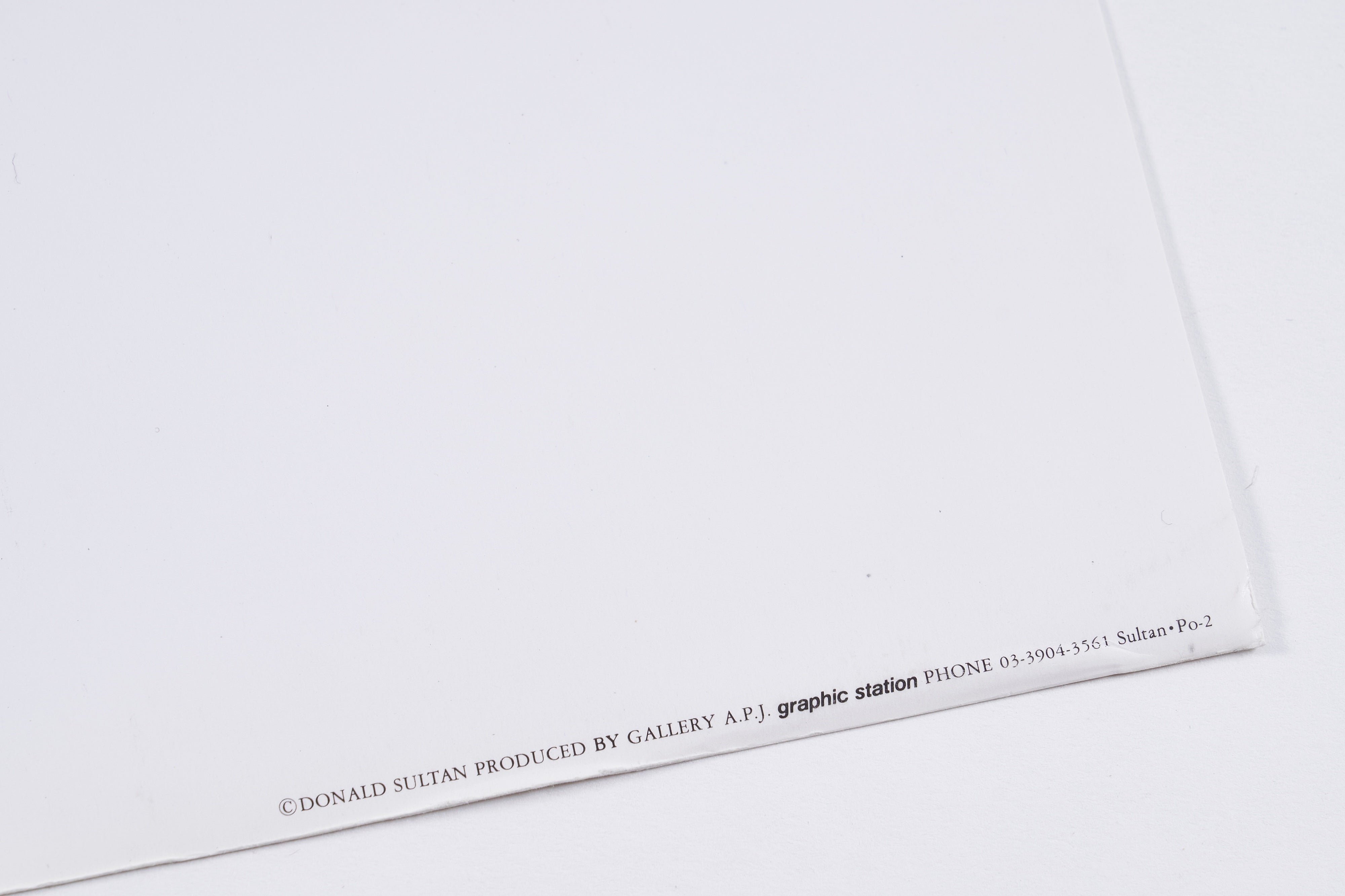 【限定30枚】Two Apples, a Pear and a Lemon 1985 - Gallery A.P.J. 1990s / ドナルド・サルタン