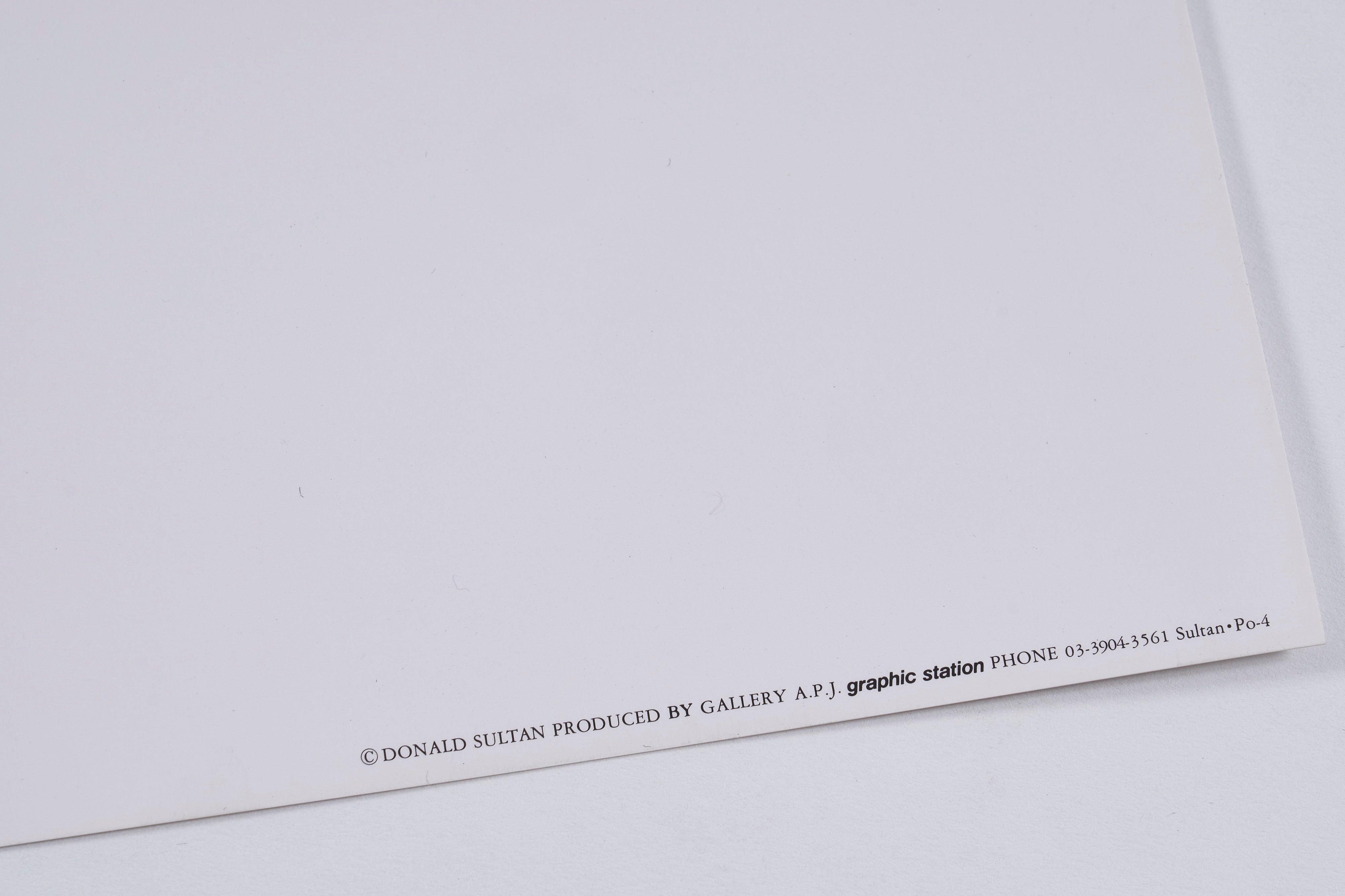 【限定30枚】Geranium 1989 - Gallery A.P.J. 1990s / ドナルド・サルタン
