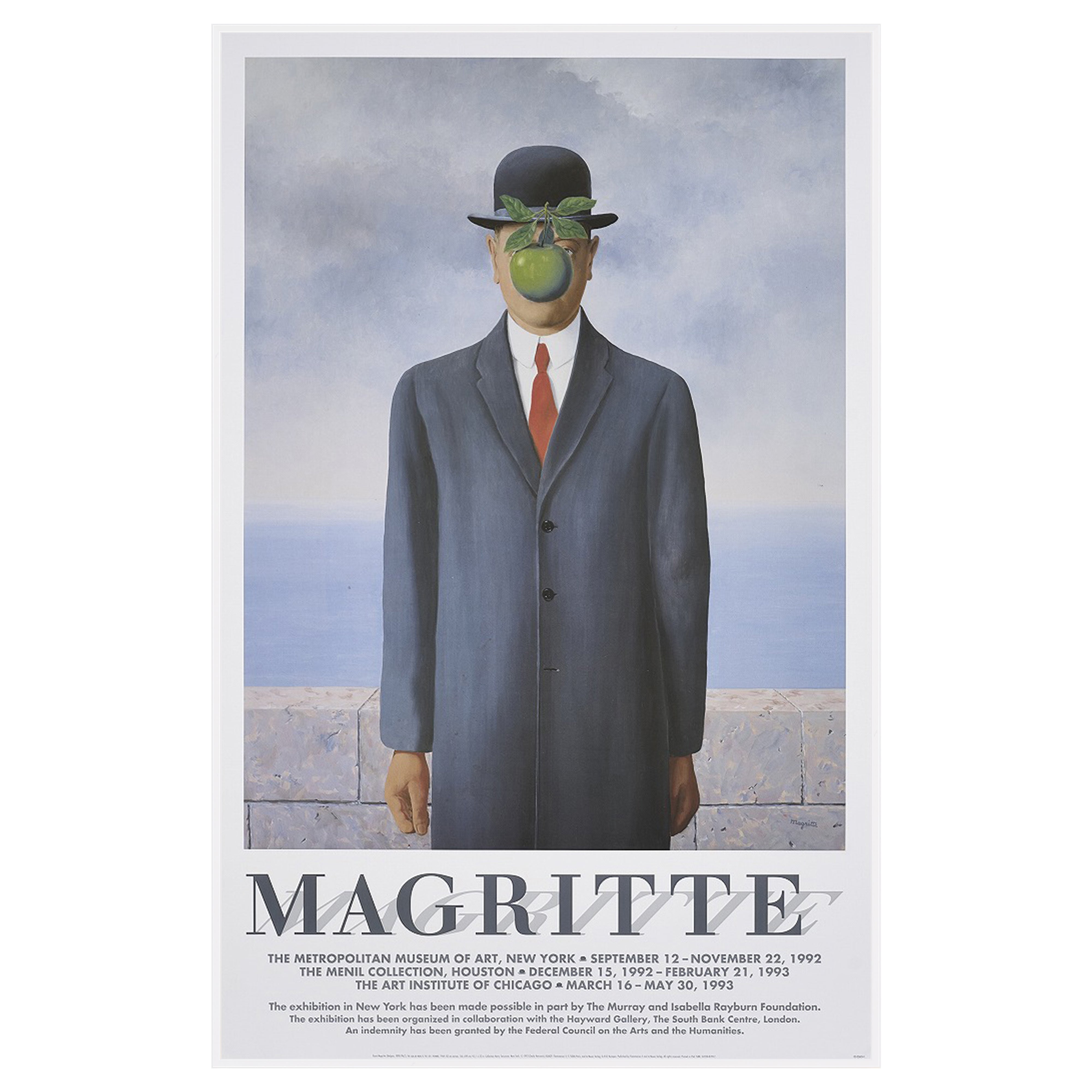 【限定10枚】The Son of Man 1964 - Ehnibition in U.S.A. 1992-1993 / ルネ・マグリット