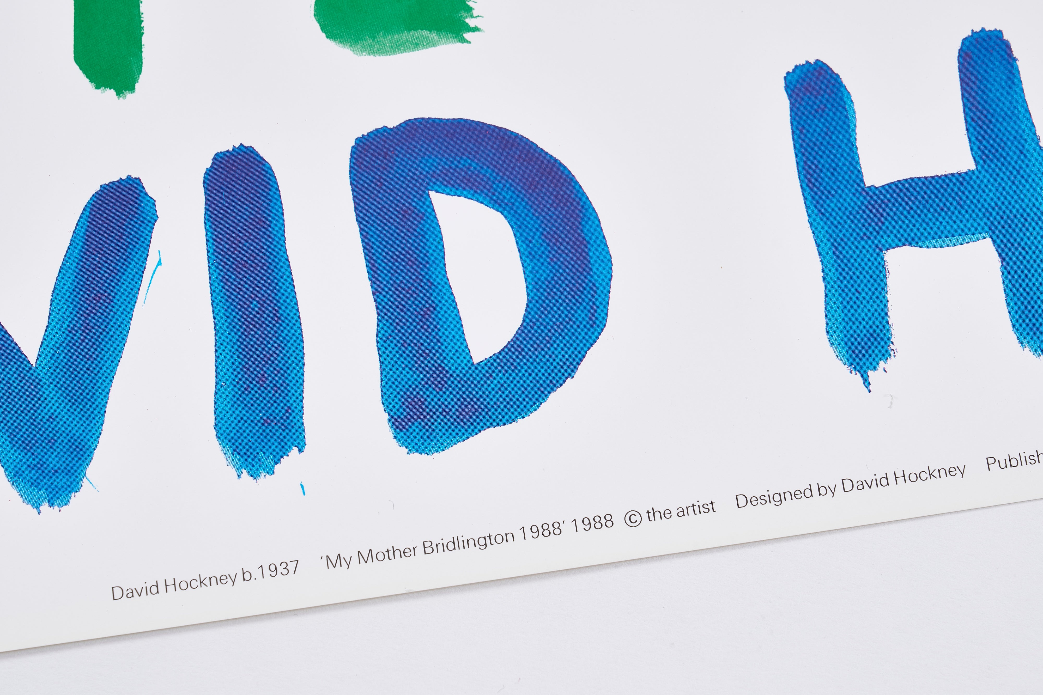 【限定10枚】My Mother Bridlington 1988 - TATE GALLERY 1988 / デイヴィッド・ホックニー