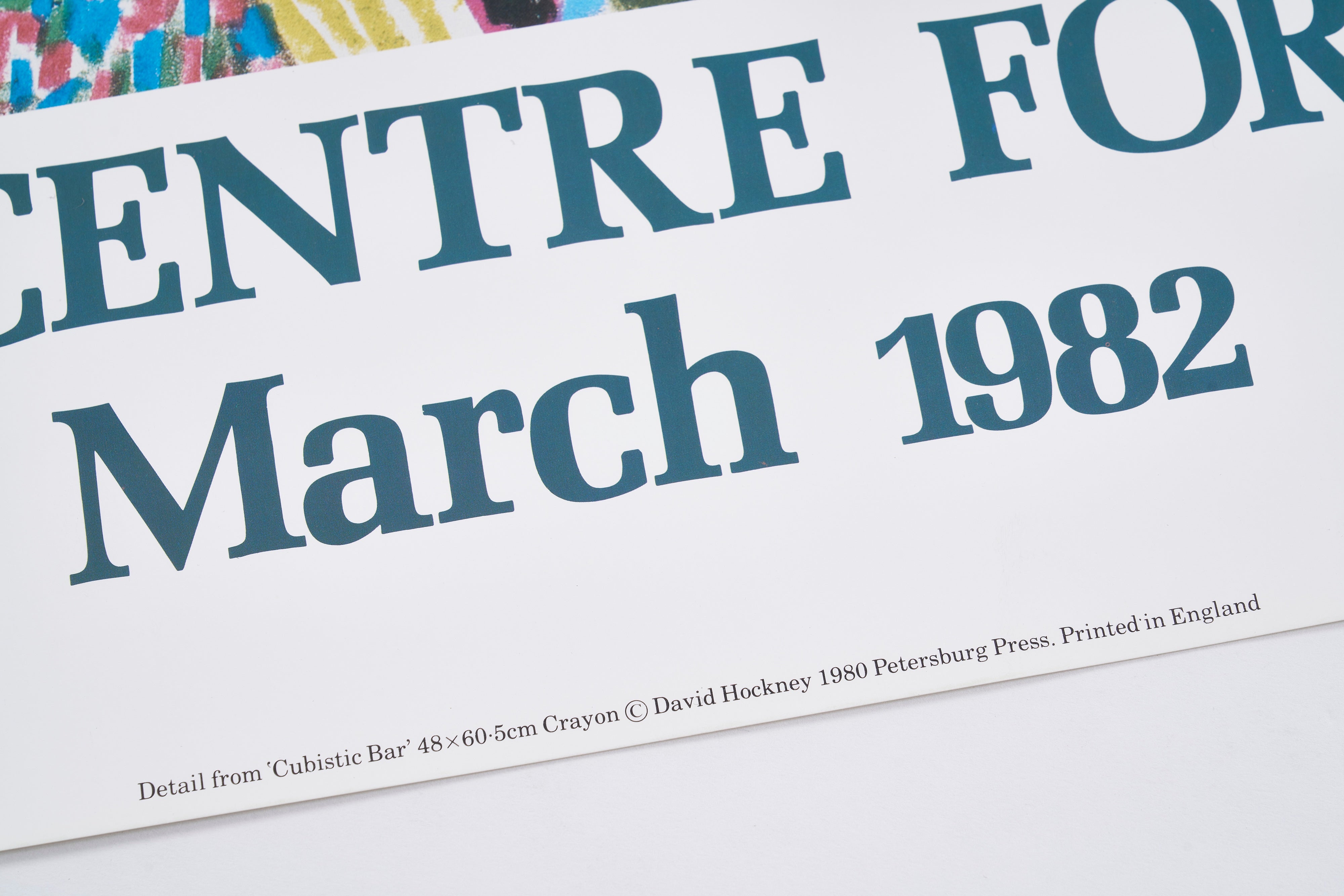 【限定10枚】Detail From Cubistic Bar 1980 - Barbican Centre for the Arts 1982 / デイヴィッド・ホックニー