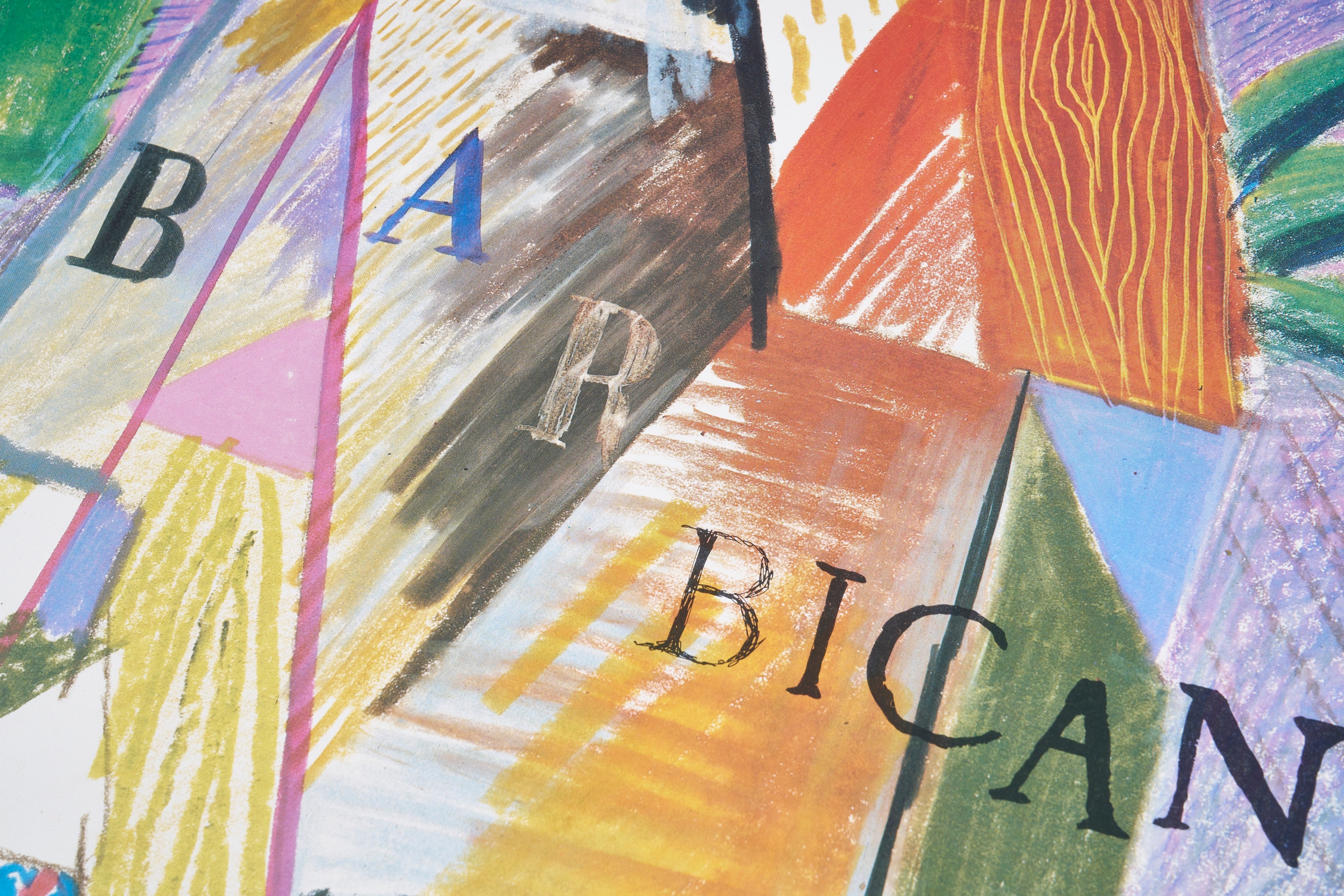 【限定10枚】Detail From Cubistic Bar 1980 - Barbican Centre for the Arts 1982 / デイヴィッド・ホックニー