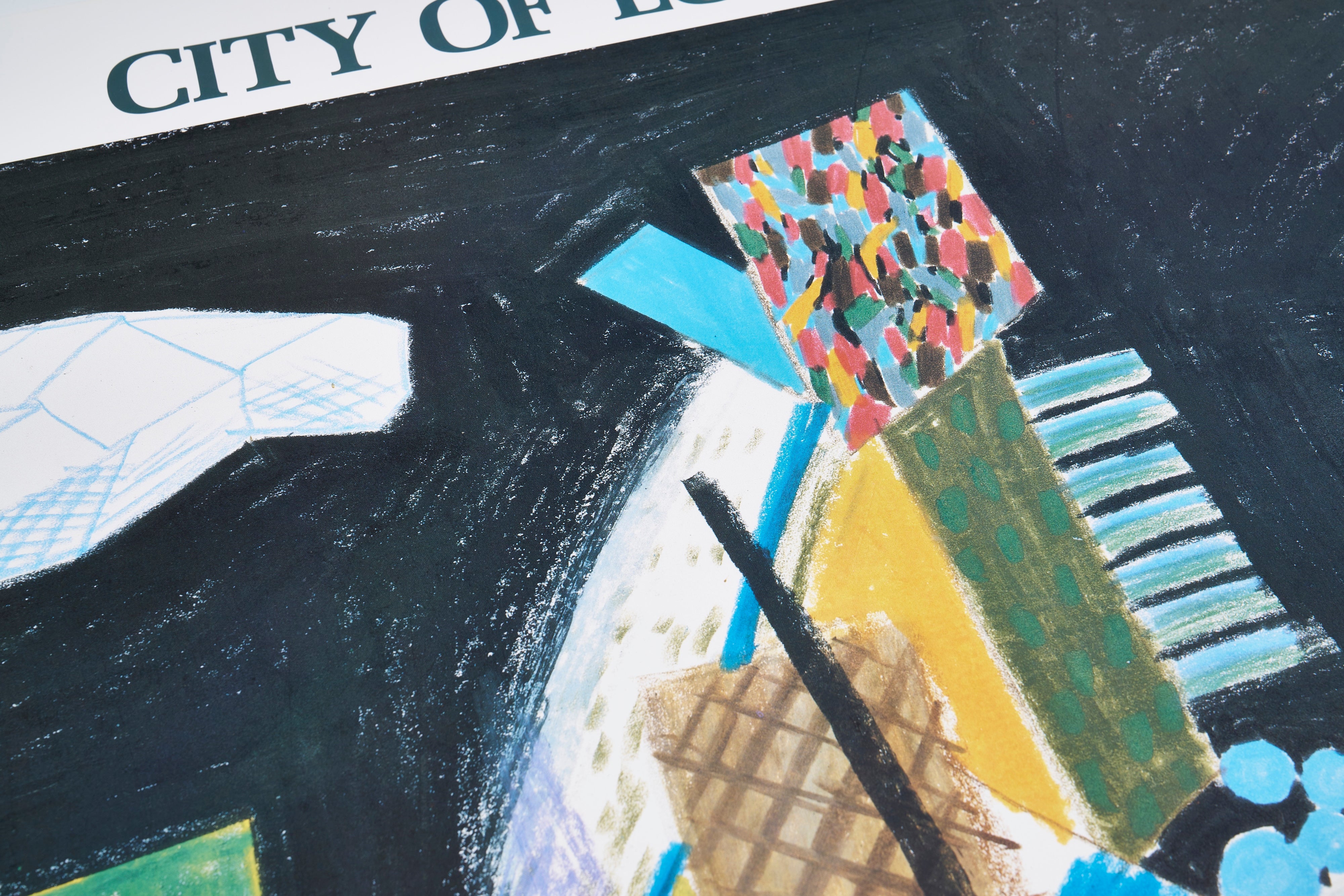 【限定10枚】Detail From Cubistic Bar 1980 - Barbican Centre for the Arts 1982 / デイヴィッド・ホックニー