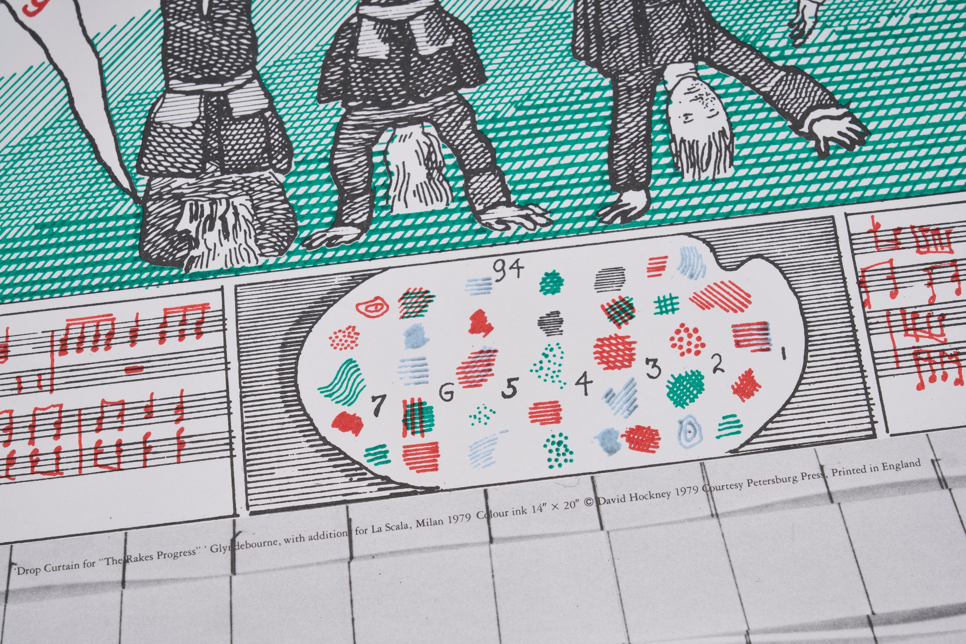 【限定10枚】Drop Curtain for ”The Rake's Progress" 1975-1979 - Ashmolean Museum 1979 / デイヴィッド・ホックニー