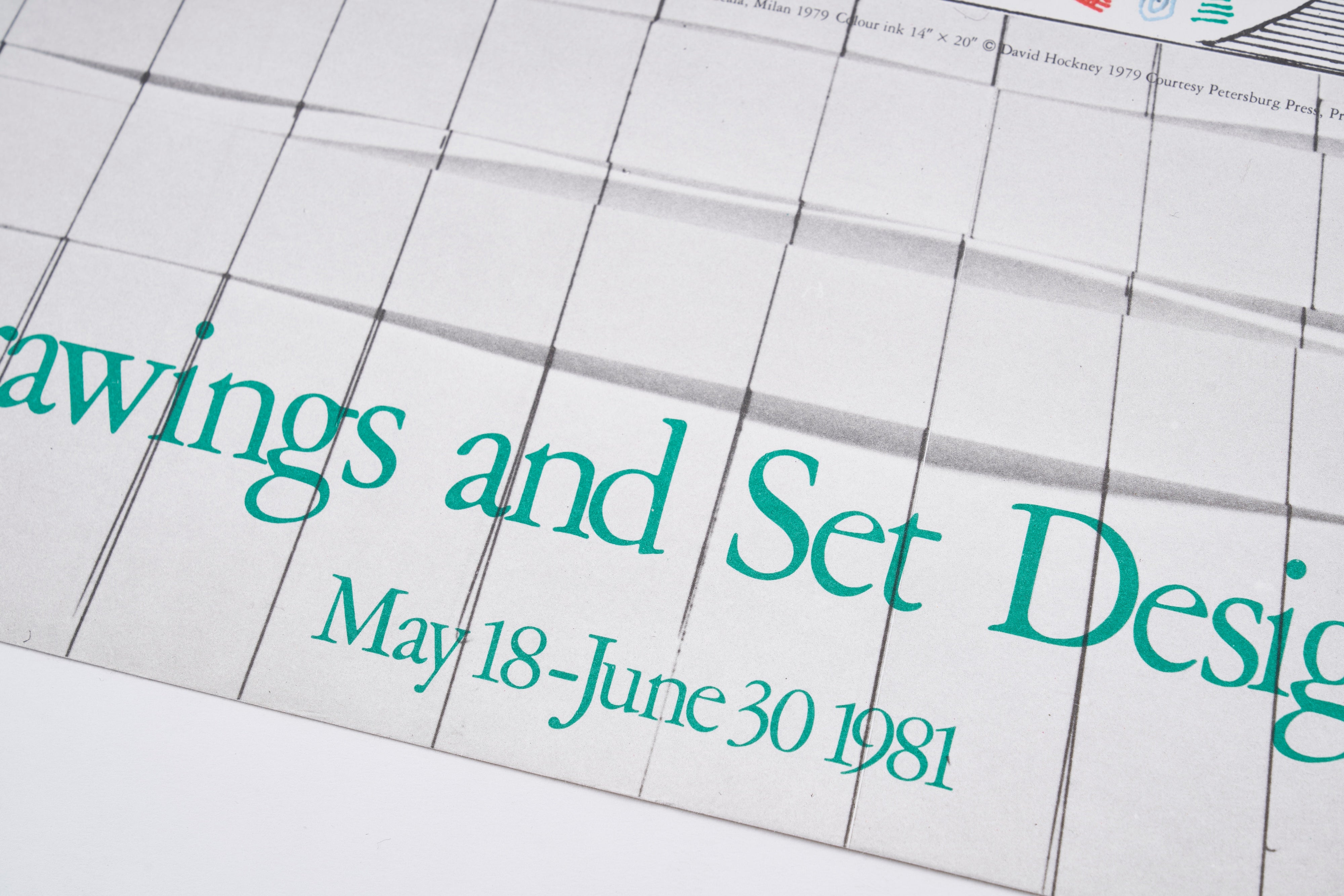 【限定10枚】Drop Curtain for ”The Rake's Progress" 1975-1979 - Ashmolean Museum 1979 / デイヴィッド・ホックニー