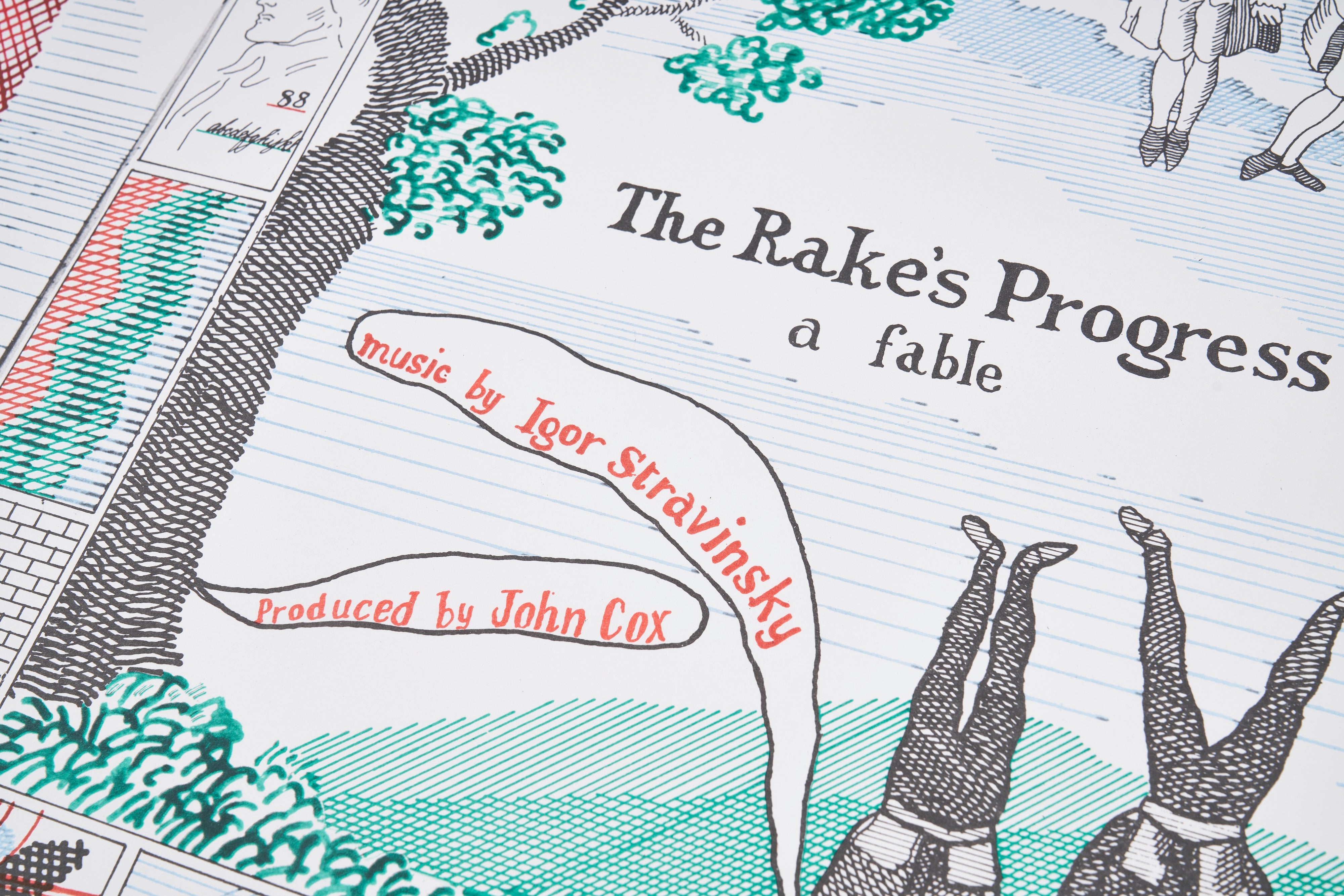 【限定10枚】Drop Curtain for ”The Rake's Progress" 1975-1979 - Ashmolean Museum 1979 / デイヴィッド・ホックニー