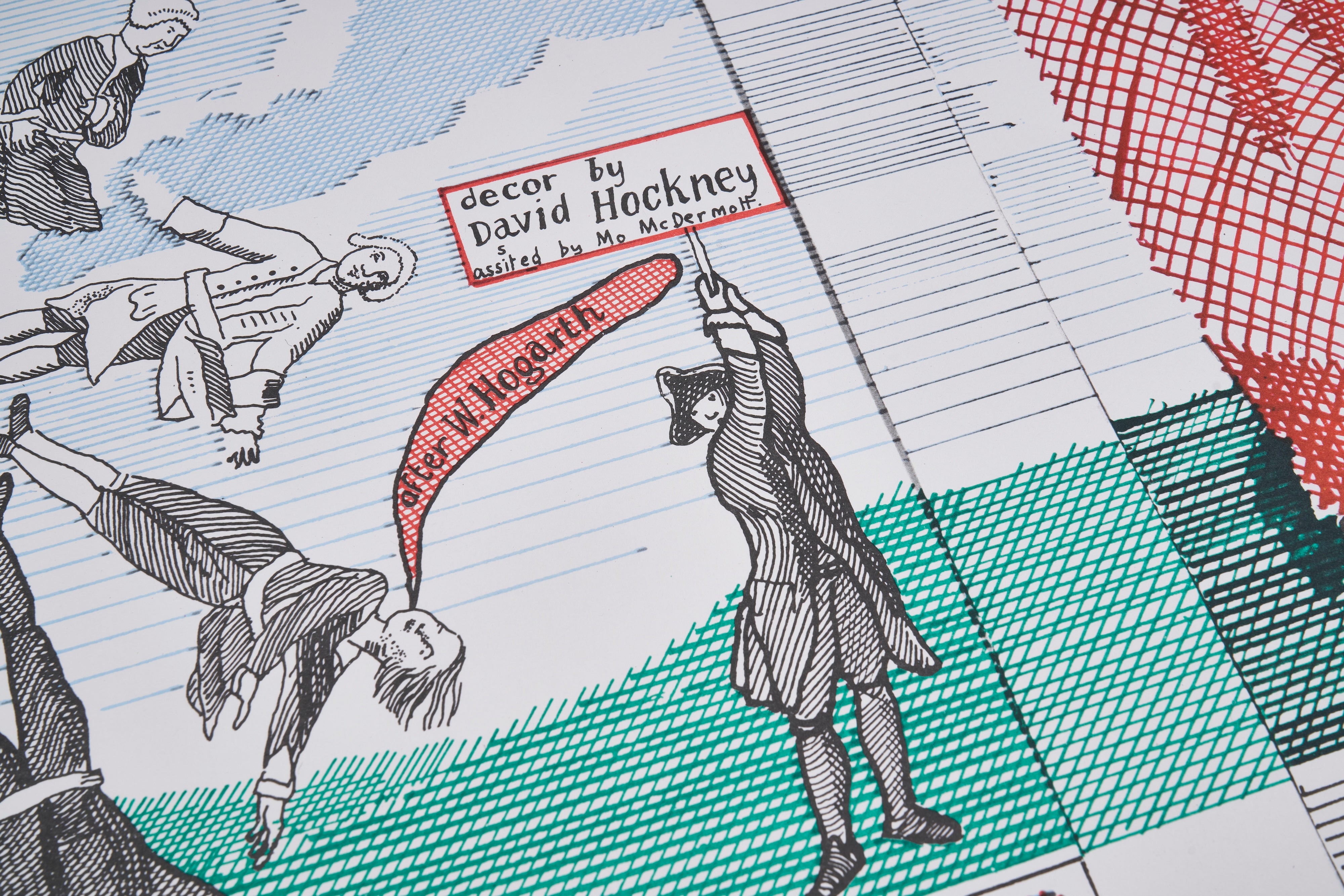 【限定10枚】Drop Curtain for ”The Rake's Progress" 1975-1979 - Ashmolean Museum 1979 / デイヴィッド・ホックニー