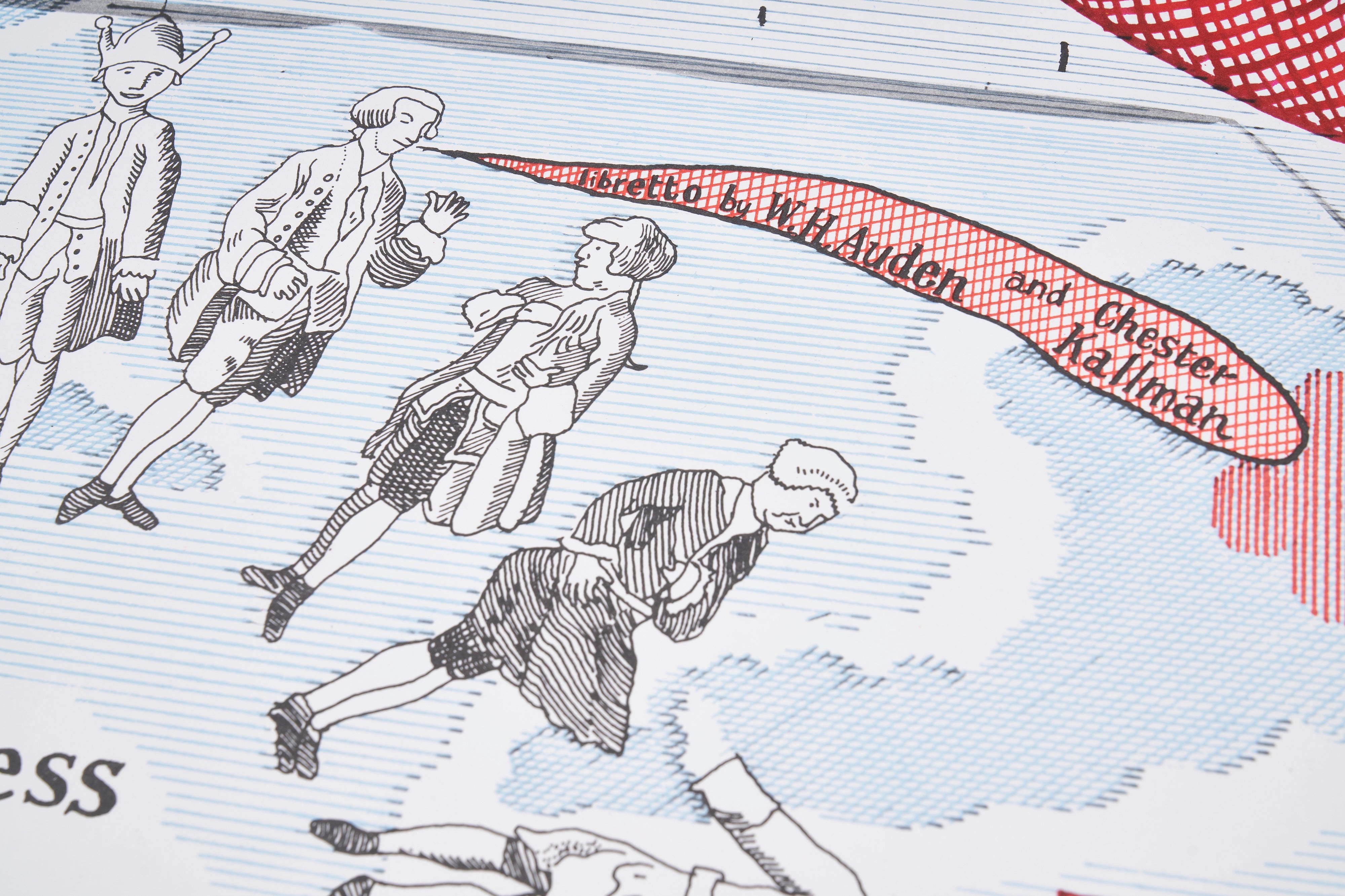 【限定10枚】Drop Curtain for ”The Rake's Progress" 1975-1979 - Ashmolean Museum 1979 / デイヴィッド・ホックニー