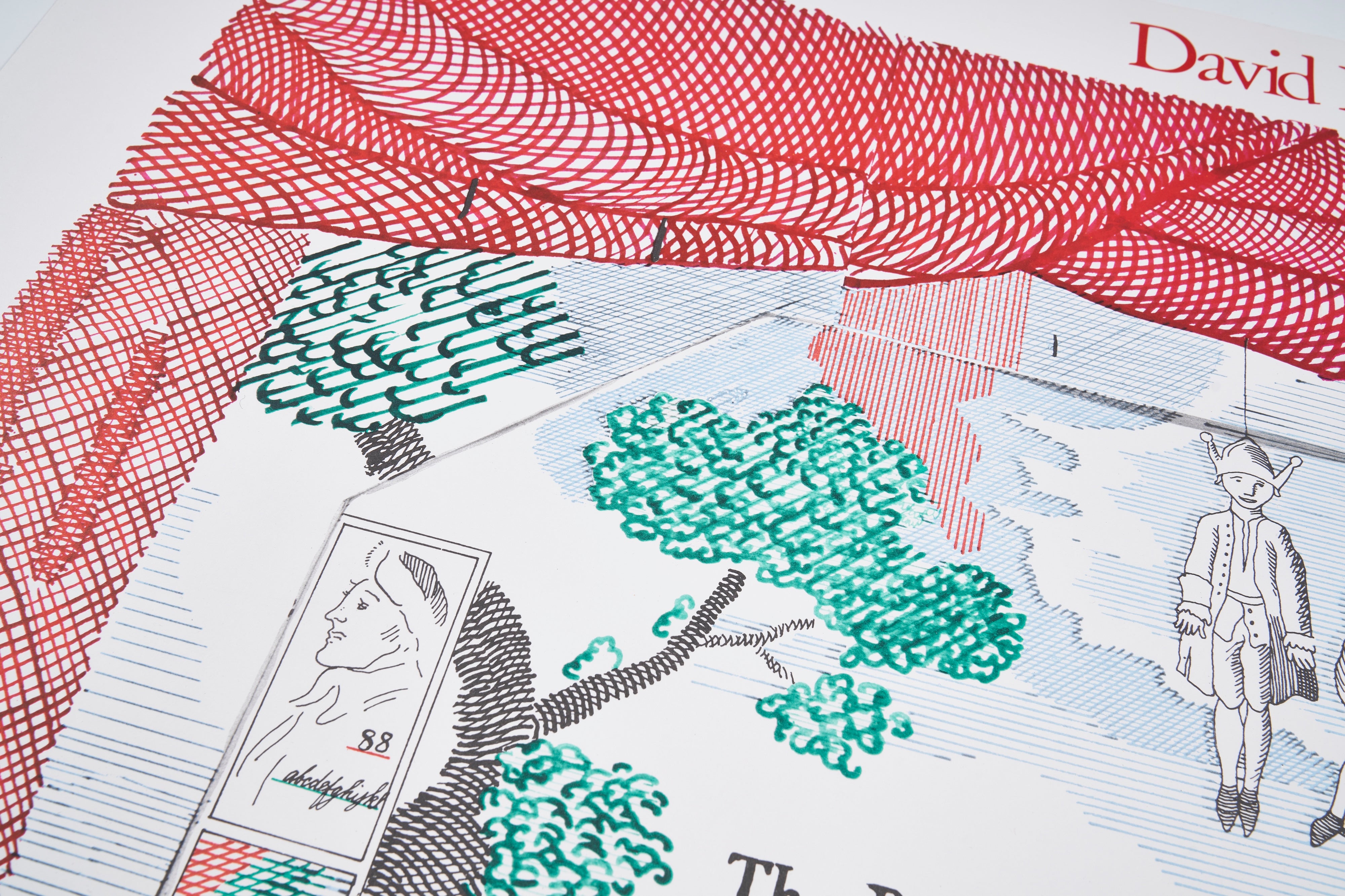 【限定10枚】Drop Curtain for ”The Rake's Progress" 1975-1979 - Ashmolean Museum 1979 / デイヴィッド・ホックニー