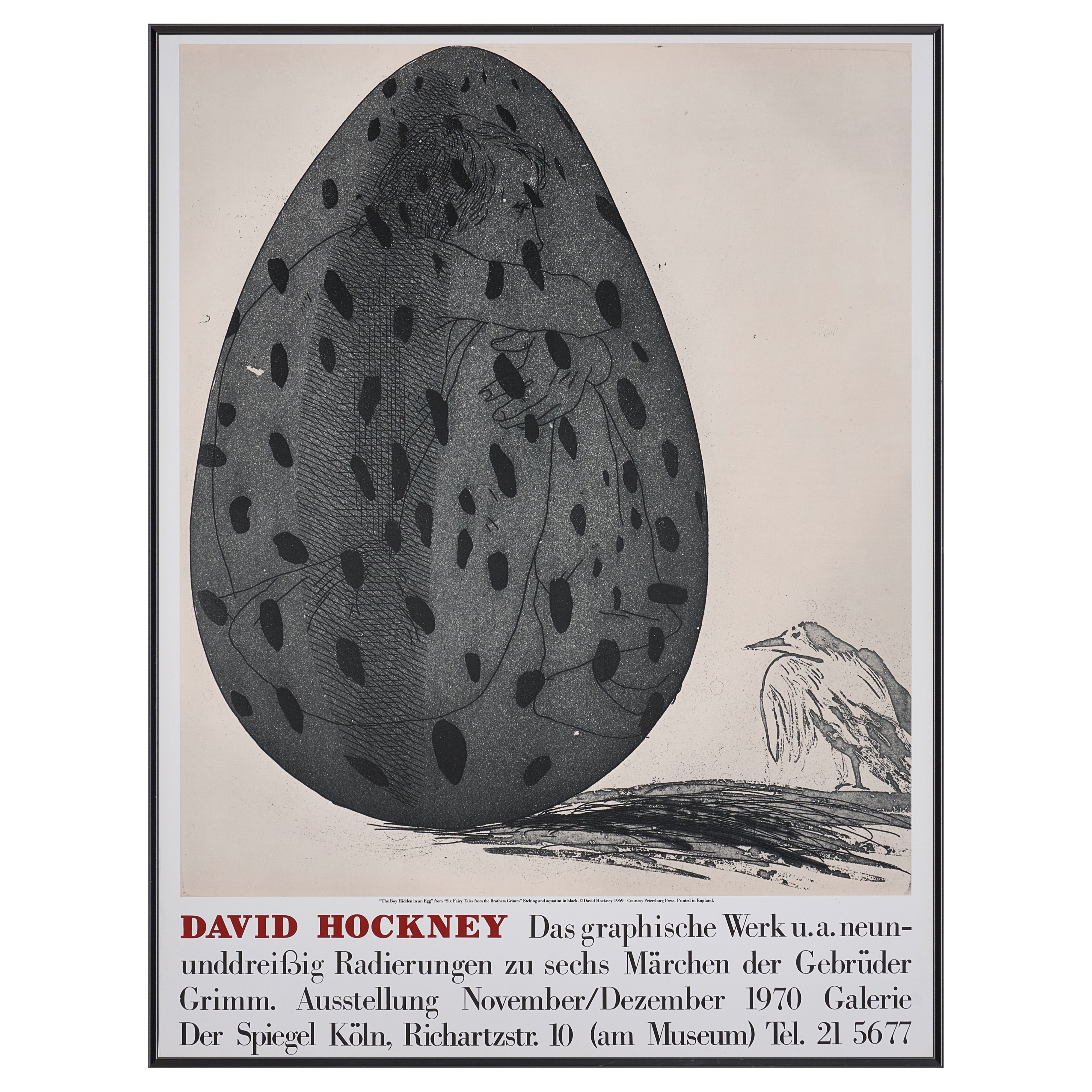 【限定10枚】The Boy Hidden in an Egg 1969 - Galerie Der Speigel, Köln 1970 / デイヴィッド・ホックニー