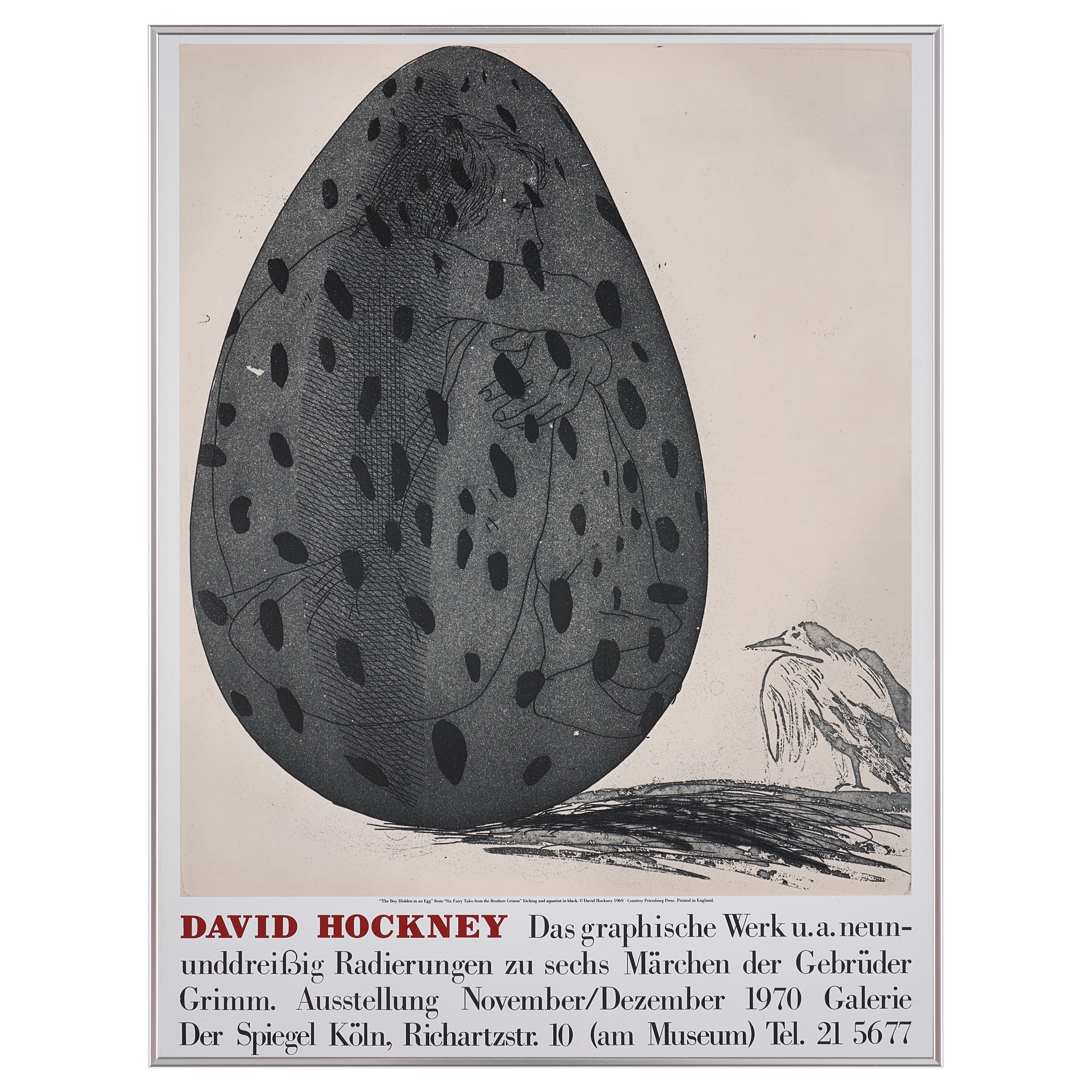 【限定10枚】The Boy Hidden in an Egg 1969 - Galerie Der Speigel, Köln 1970 / デイヴィッド・ホックニー