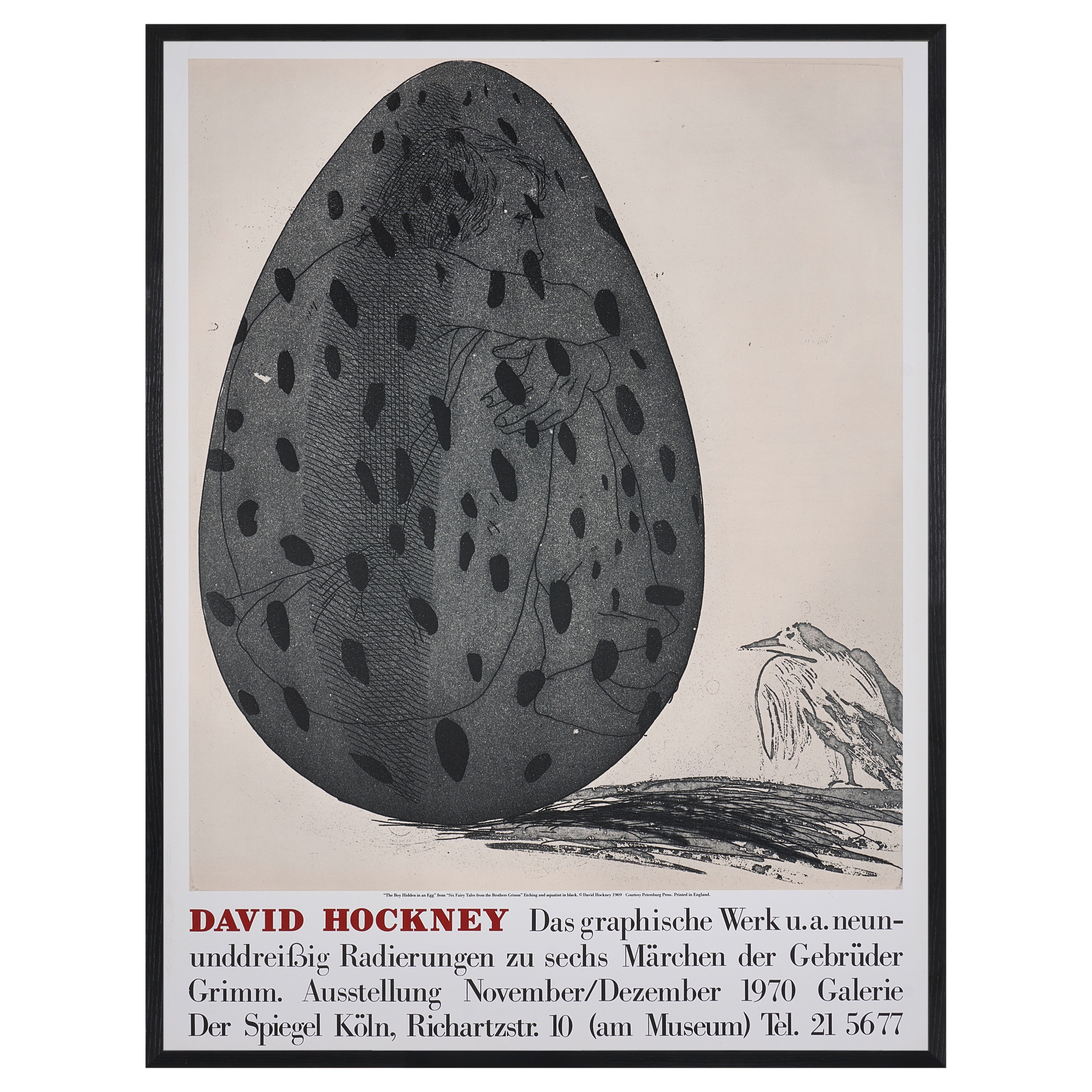 【限定10枚】The Boy Hidden in an Egg 1969 - Galerie Der Speigel, Köln 1970 / デイヴィッド・ホックニー