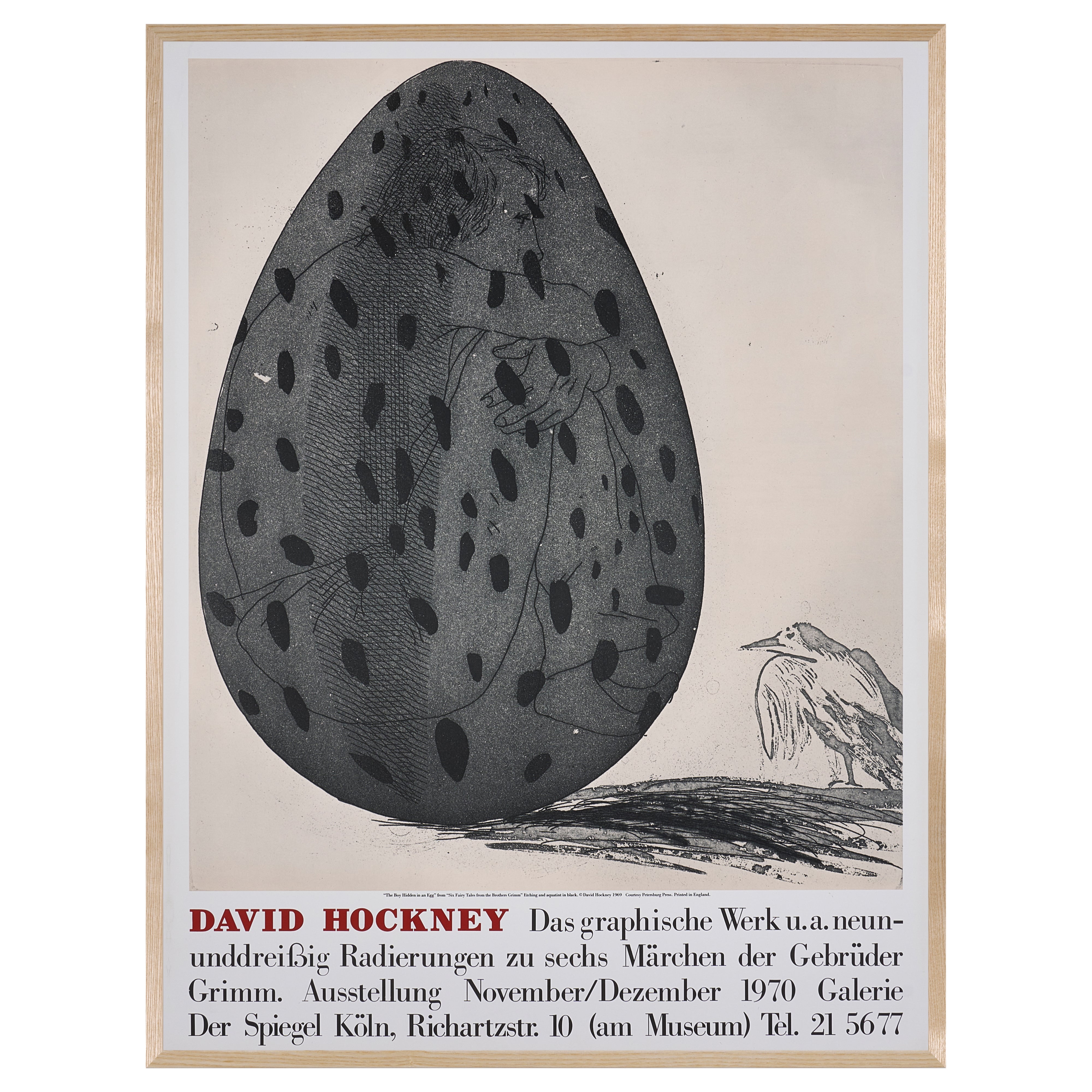 【限定10枚】The Boy Hidden in an Egg 1969 - Galerie Der Speigel, Köln 1970 / デイヴィッド・ホックニー