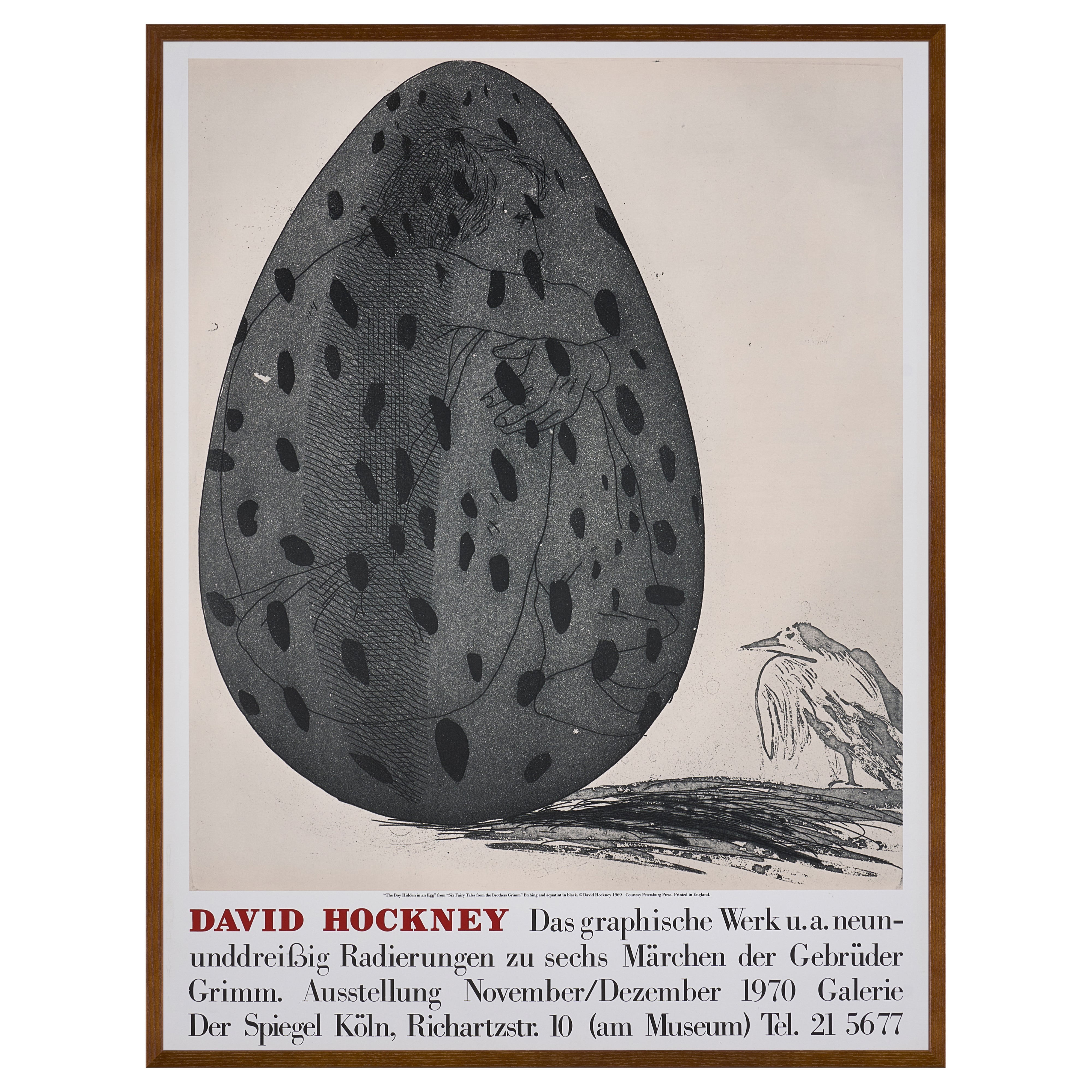 【限定10枚】The Boy Hidden in an Egg 1969 - Galerie Der Speigel, Köln 1970 / デイヴィッド・ホックニー