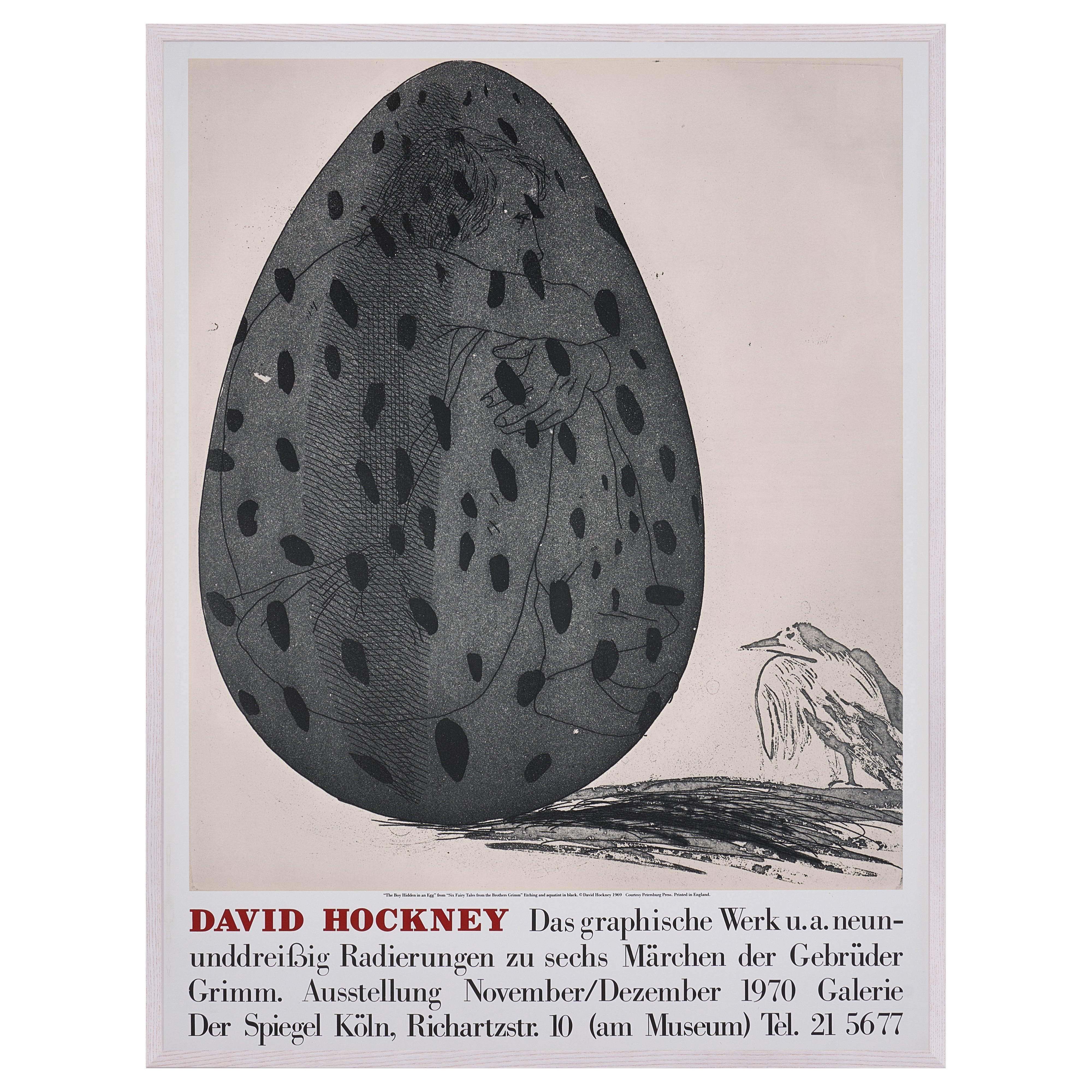 【限定10枚】The Boy Hidden in an Egg 1969 - Galerie Der Speigel, Köln 1970 / デイヴィッド・ホックニー