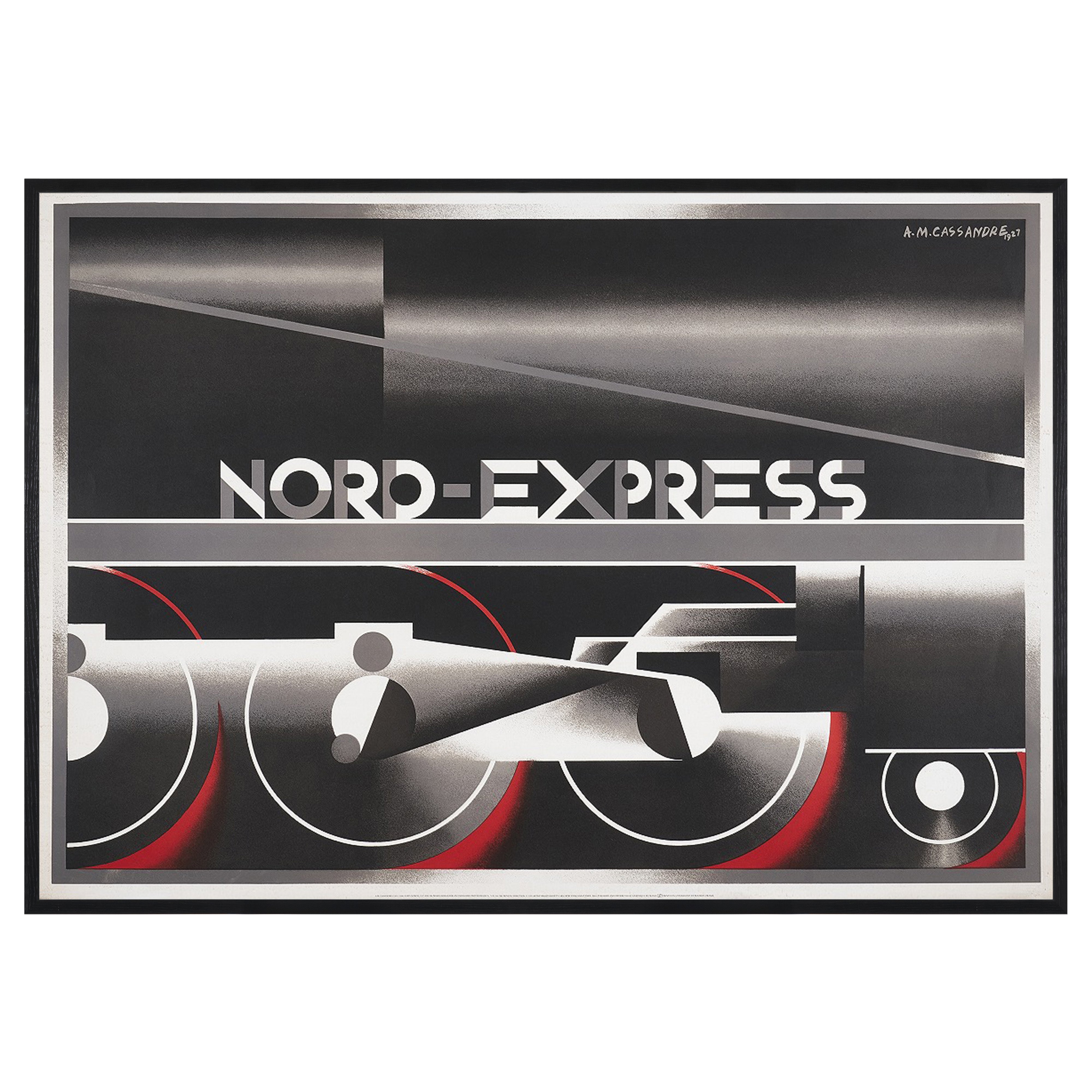 【限定5枚】NORD-EXPRESS 1927 - L’ATELIER MOURLOT 1995 / アドルフ・ムーロン・カッサンドル