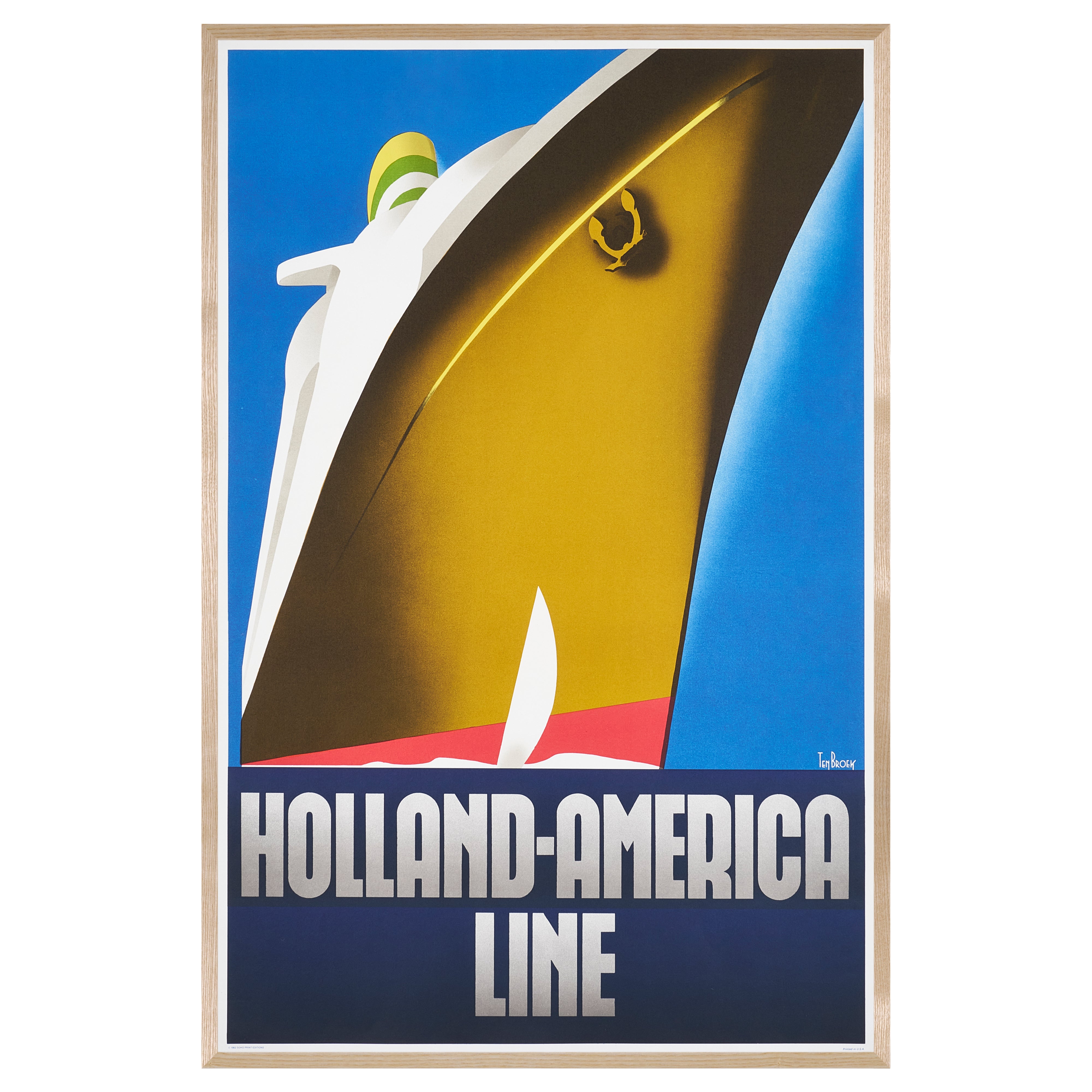 完売【限定10枚】HOLLAND-AMERICA LINE 1936 - SOHO PRINT EDITIONS 1982 / ウィレム・フレデリック・テン・ブローク
