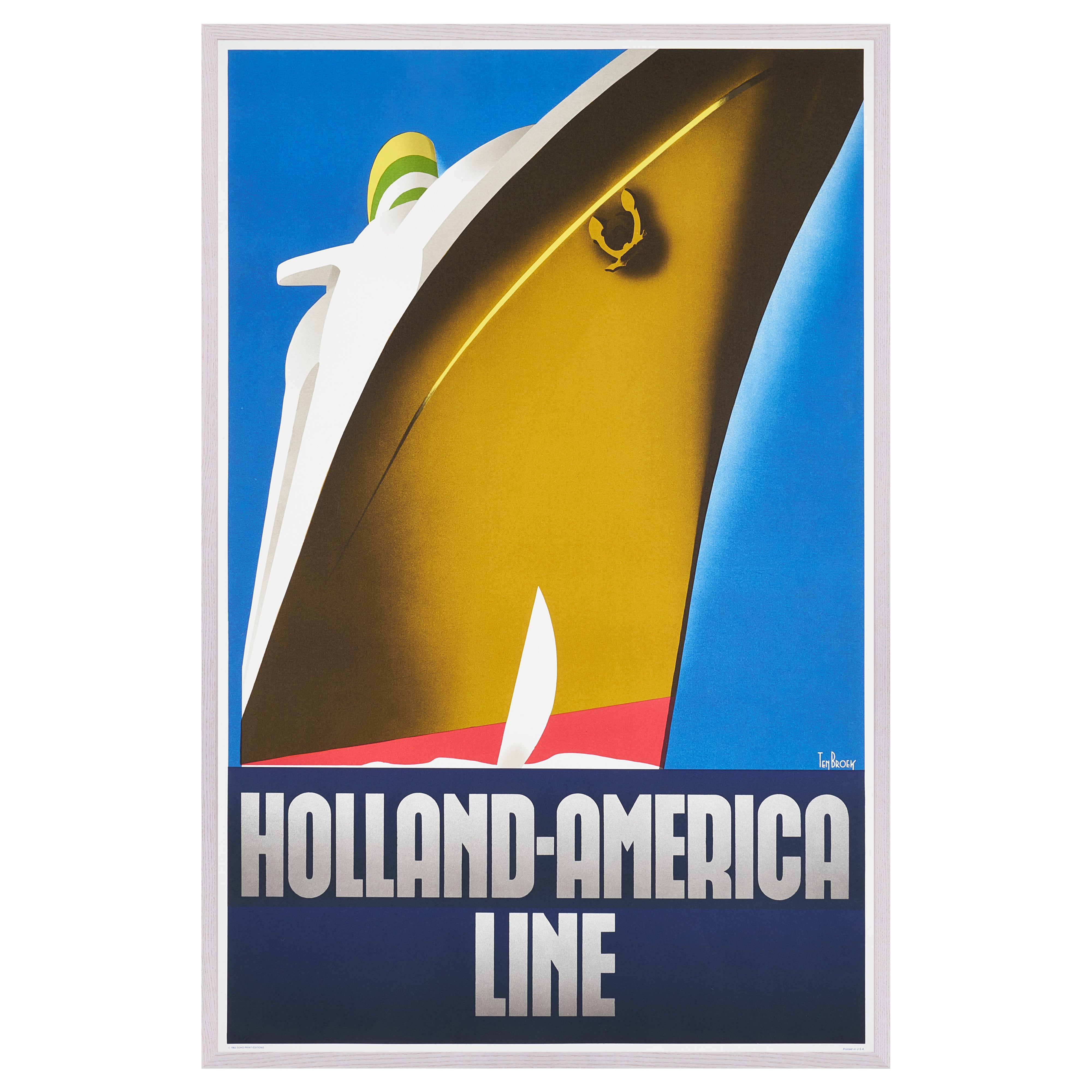 完売【限定10枚】HOLLAND-AMERICA LINE 1936 - SOHO PRINT EDITIONS 1982 / ウィレム・フレデリック・テン・ブローク