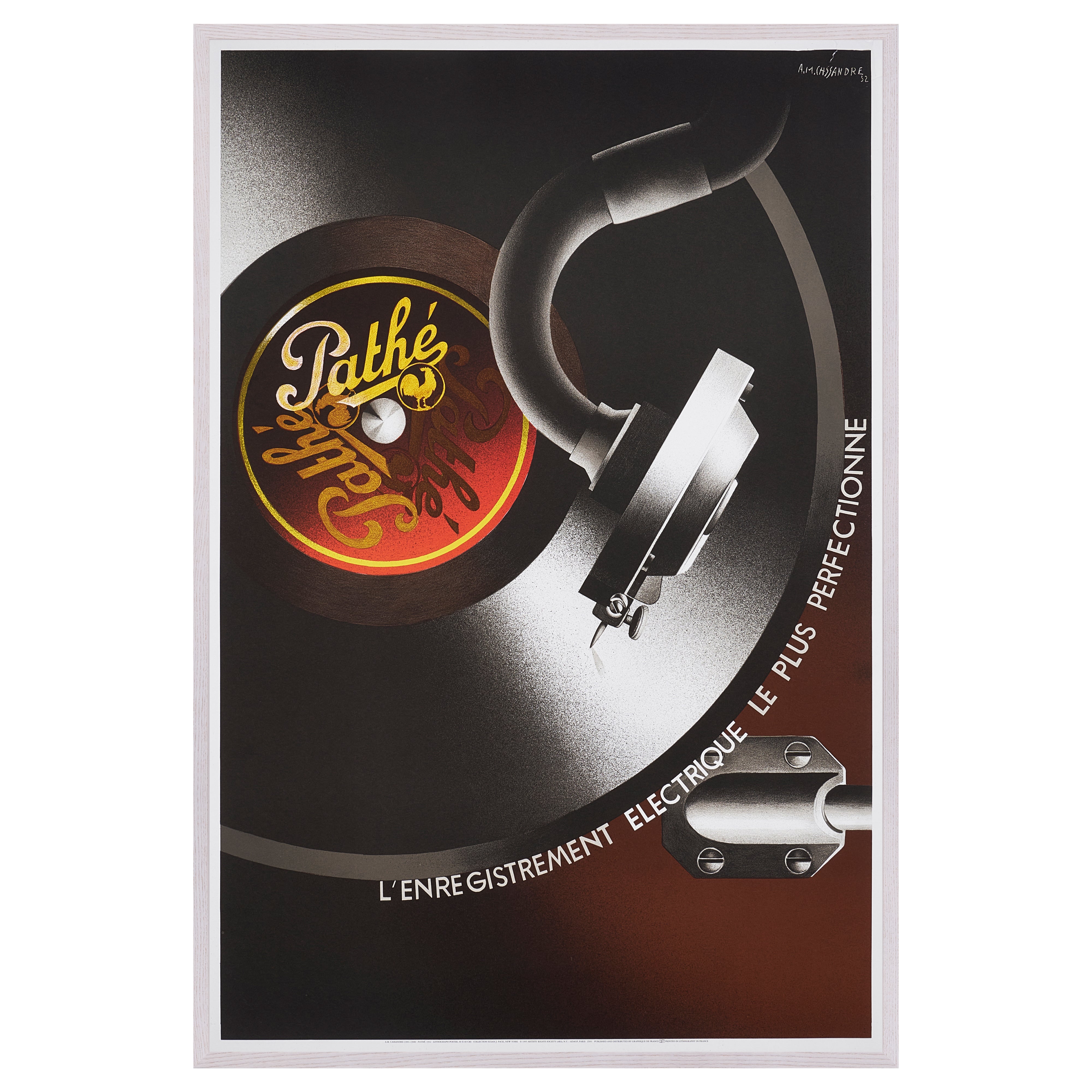 【限定10枚】PATHÉ 1932 - GRAPHIQUE DE FRANCE 1995 / アドルフ・ムーロン・カッサンドル