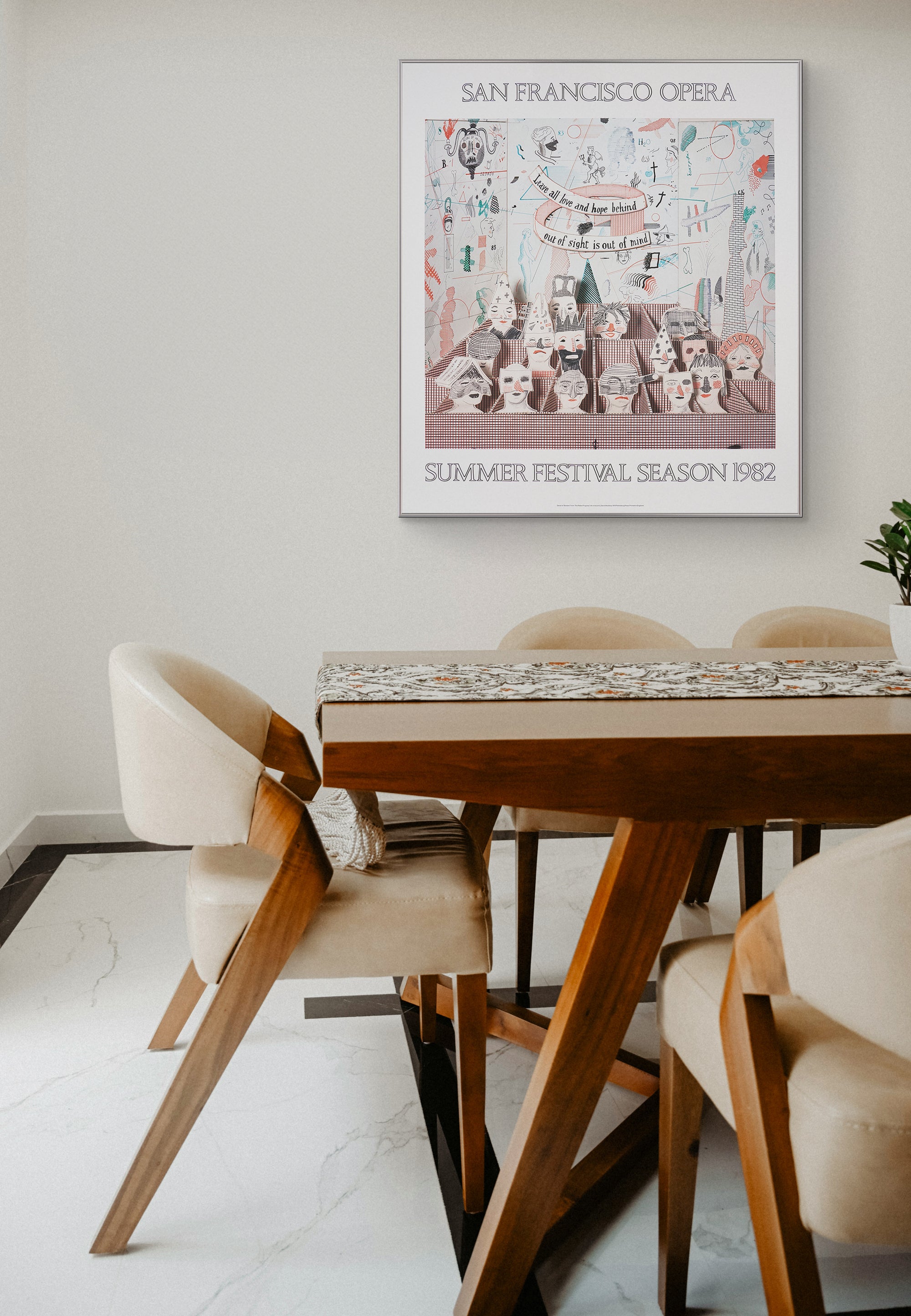 【限定10枚】Detail of Bedlam from ”The Rake's Progress" 1975 - SAN FRANCISCO OPERA 1982 / デイヴィッド・ホックニー