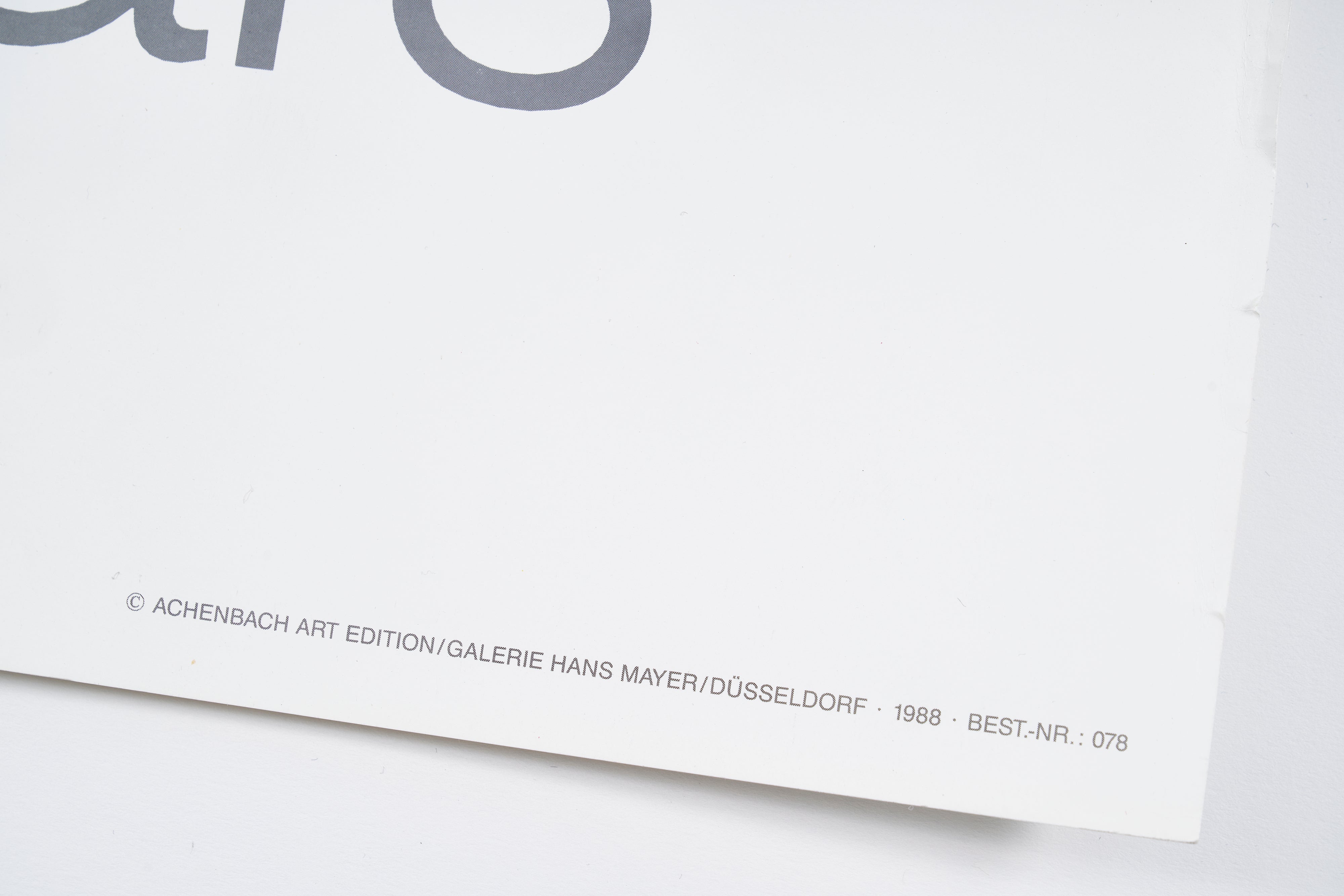 完売【限定3枚】MERCEDES-BENZ FORMEL-I-RENNWAGEN W 196 R STROMLINIE 1954, 1987 - GALERIE HANS MAYER 1988 / アンディ・ウォーホル