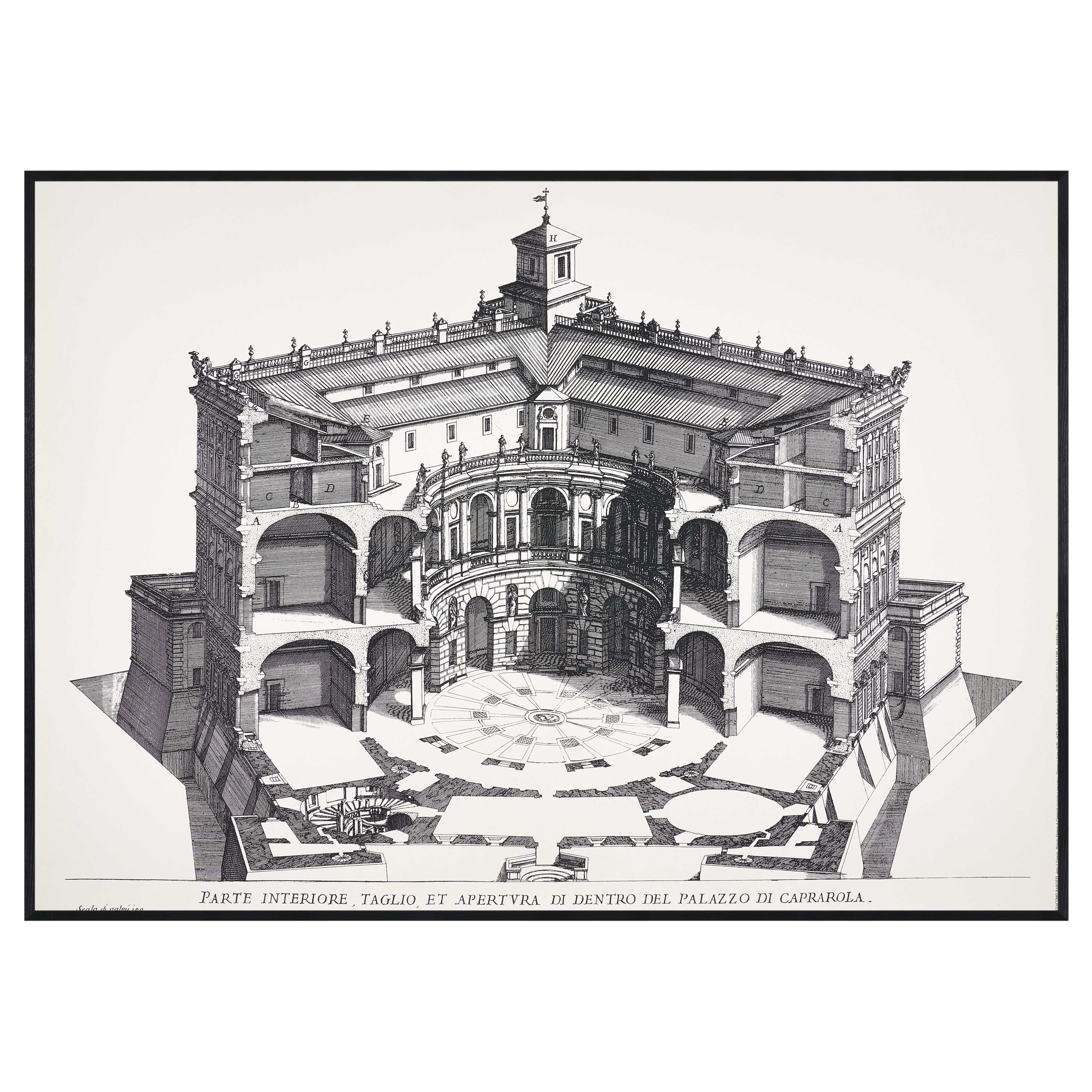 【限定10枚】Palazzo Farnese 1655 - MULTIPLA 1991 / ジョヴァンニ・バッティスタ・ファルダ