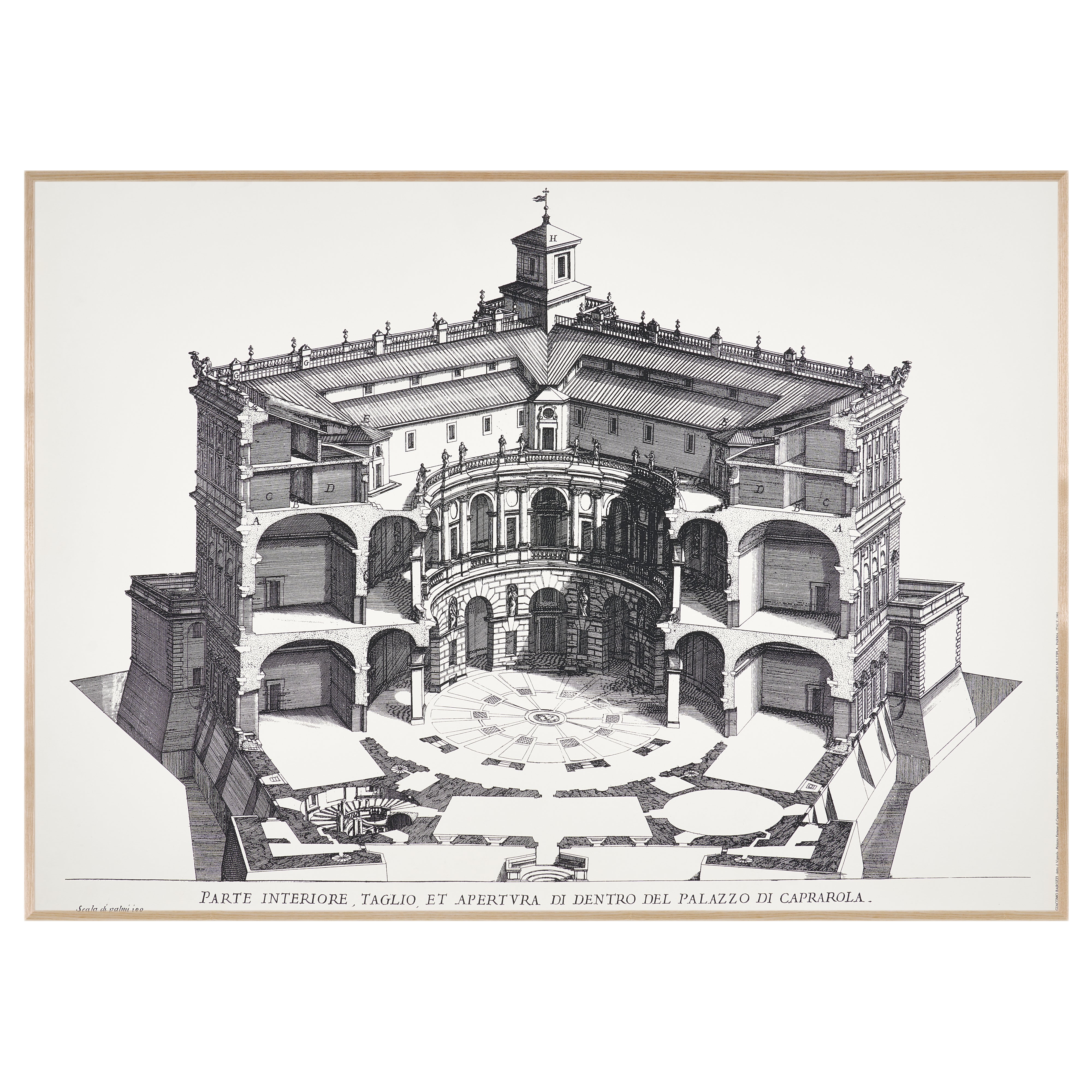 【限定10枚】Palazzo Farnese 1655 - MULTIPLA 1991 / ジョヴァンニ・バッティスタ・ファルダ