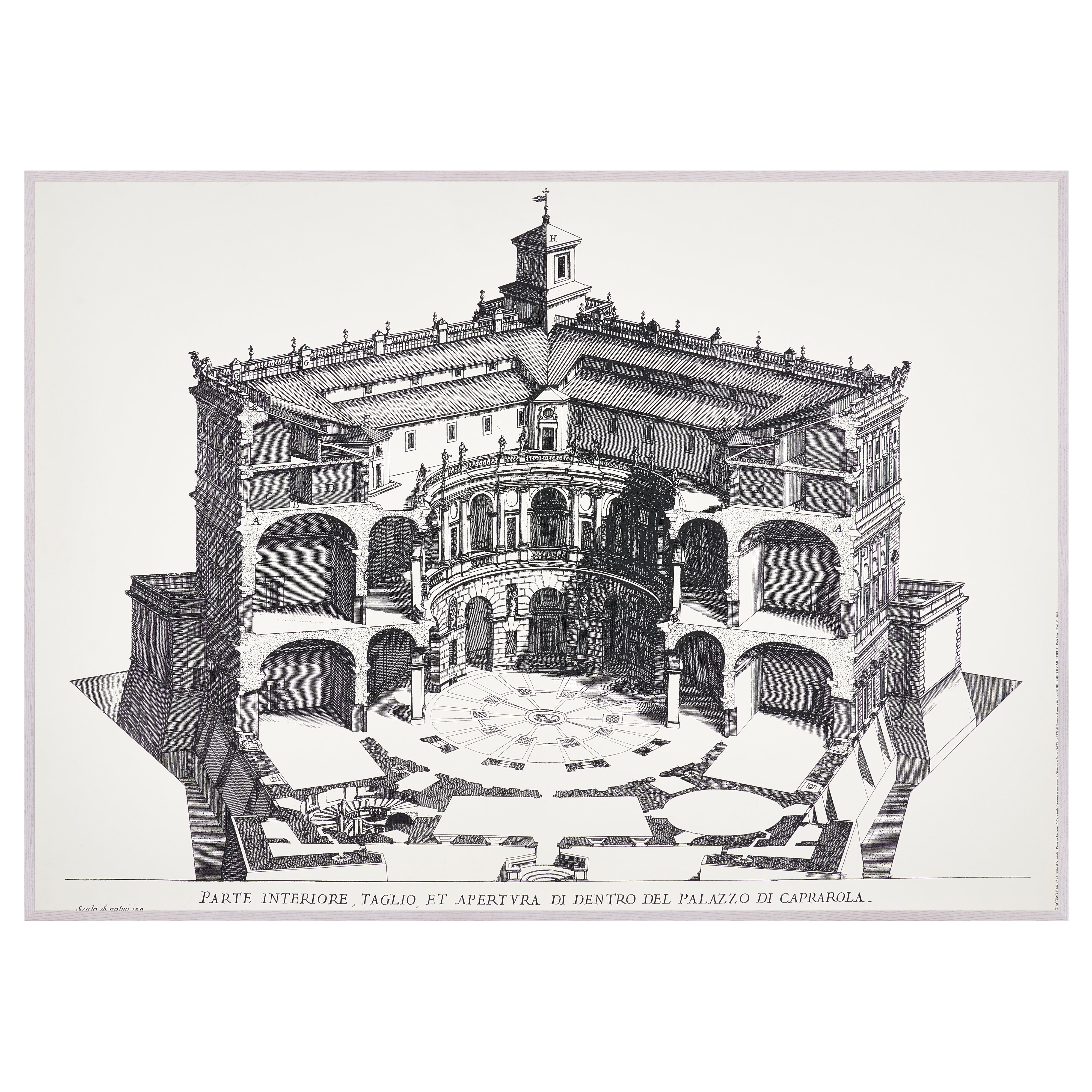 【限定10枚】Palazzo Farnese 1655 - MULTIPLA 1991 / ジョヴァンニ・バッティスタ・ファルダ