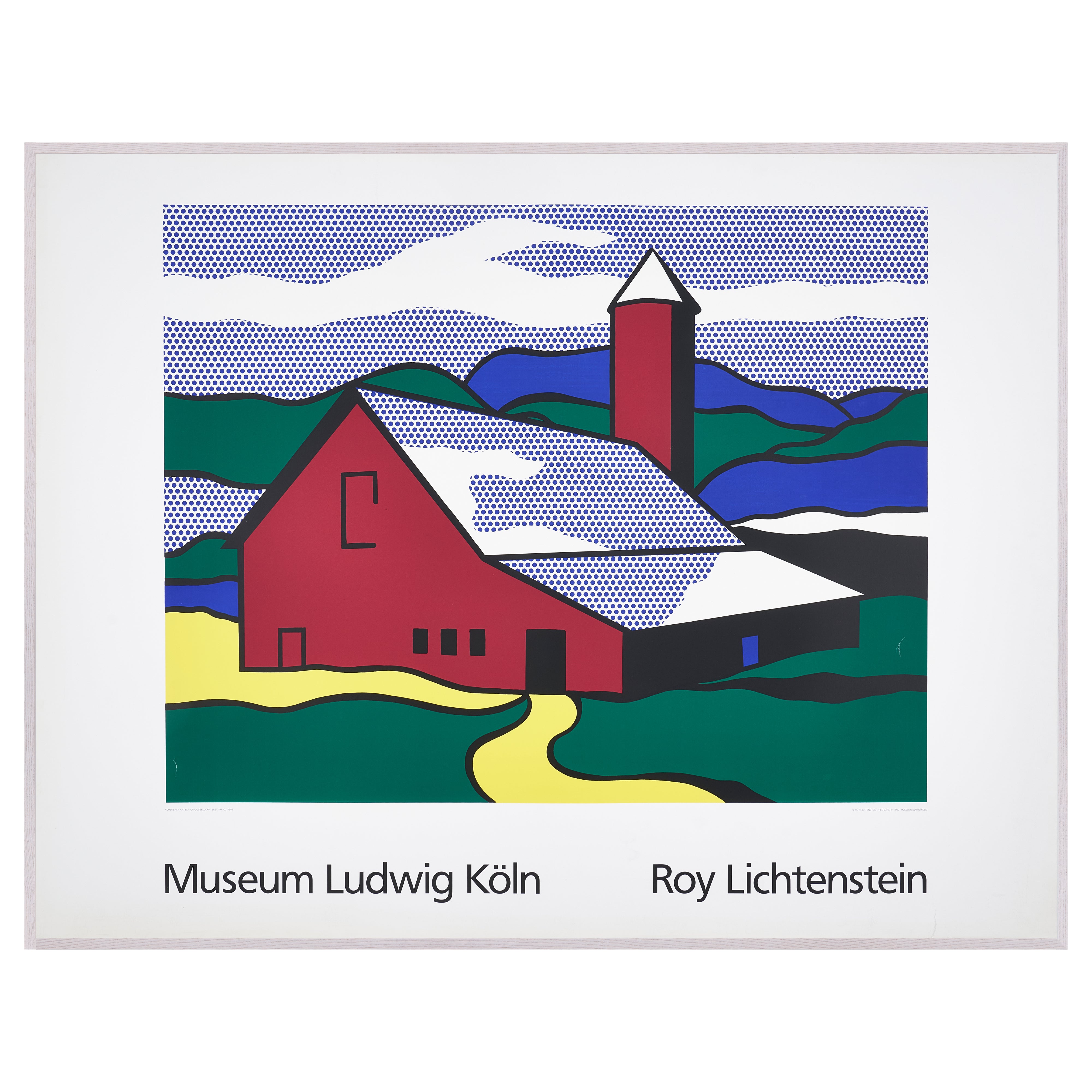 再入荷【限定3枚】RED BARN II 1969 - Museum Ludwig Köln 1989 / ロイ・リキテンスタイン