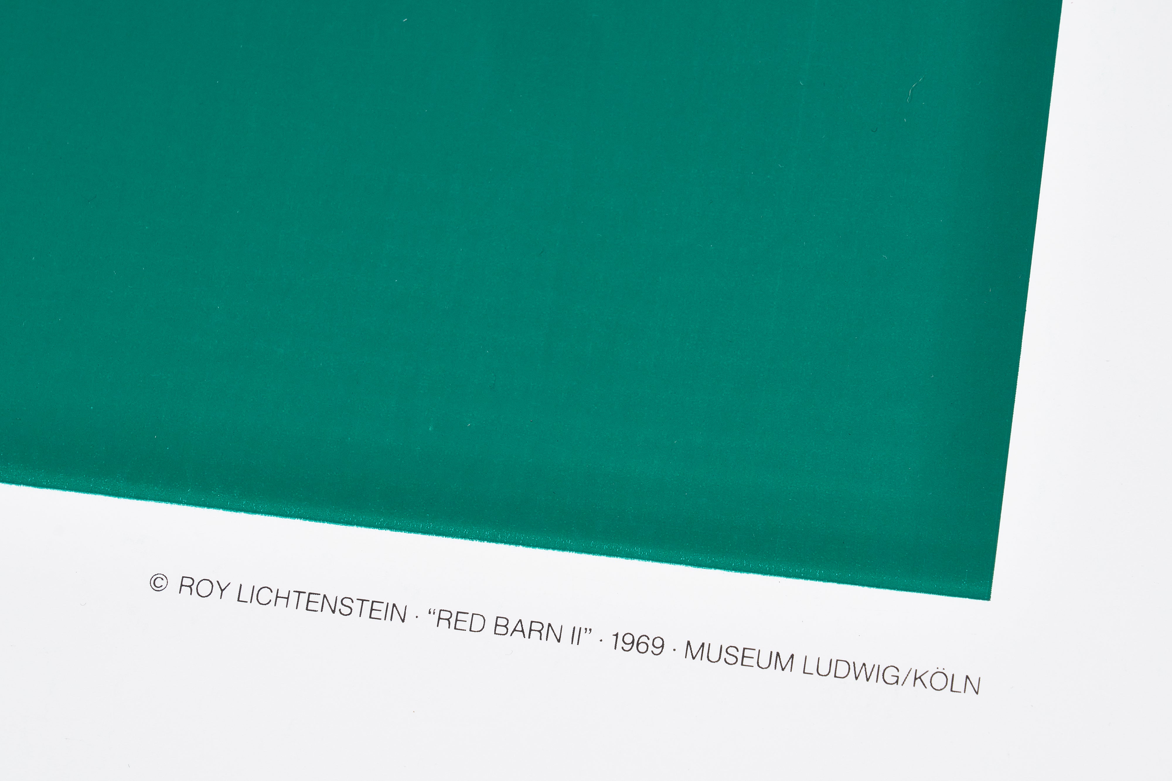 再入荷【限定3枚】RED BARN II 1969 - Museum Ludwig Köln 1989 / ロイ・リキテンスタイン