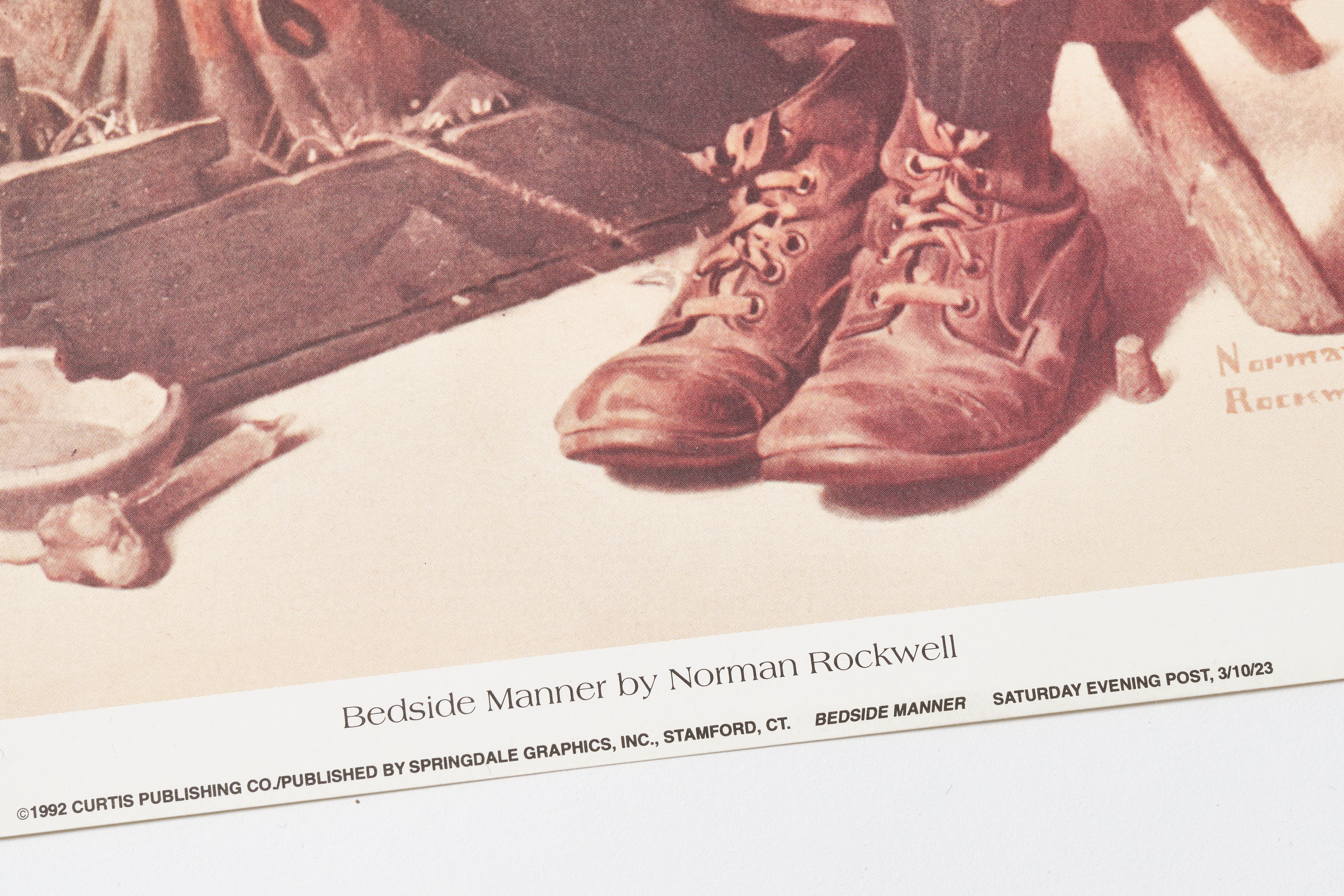 【限定10枚】Bedside Manner 1923 - CURTIS PUBLISHING 1992 (Small) / ノーマン・ロックウェル