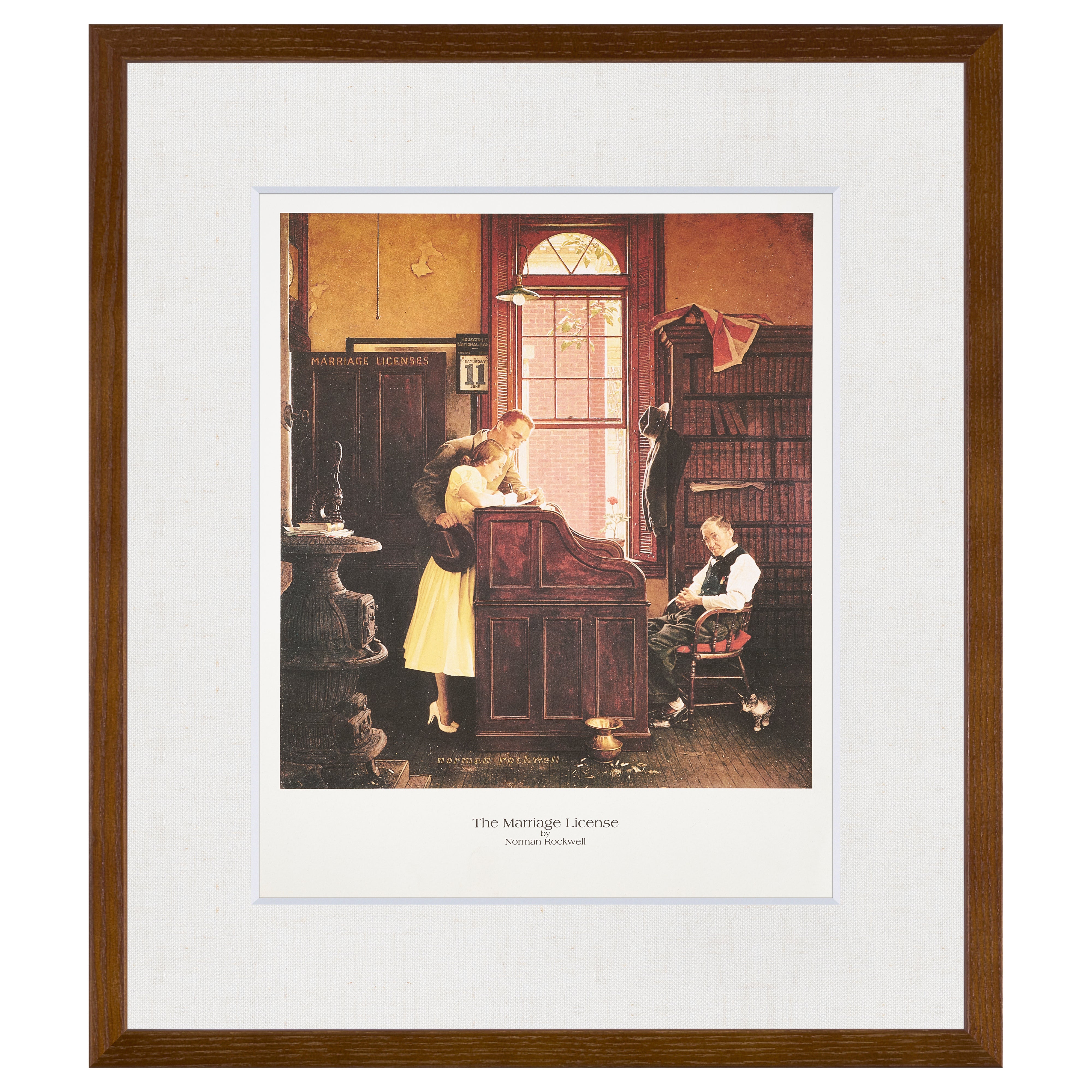 【限定10枚】The Marriage License 1955 - CURTIS PUBLISHING 1992 / ノーマン・ロックウェル
