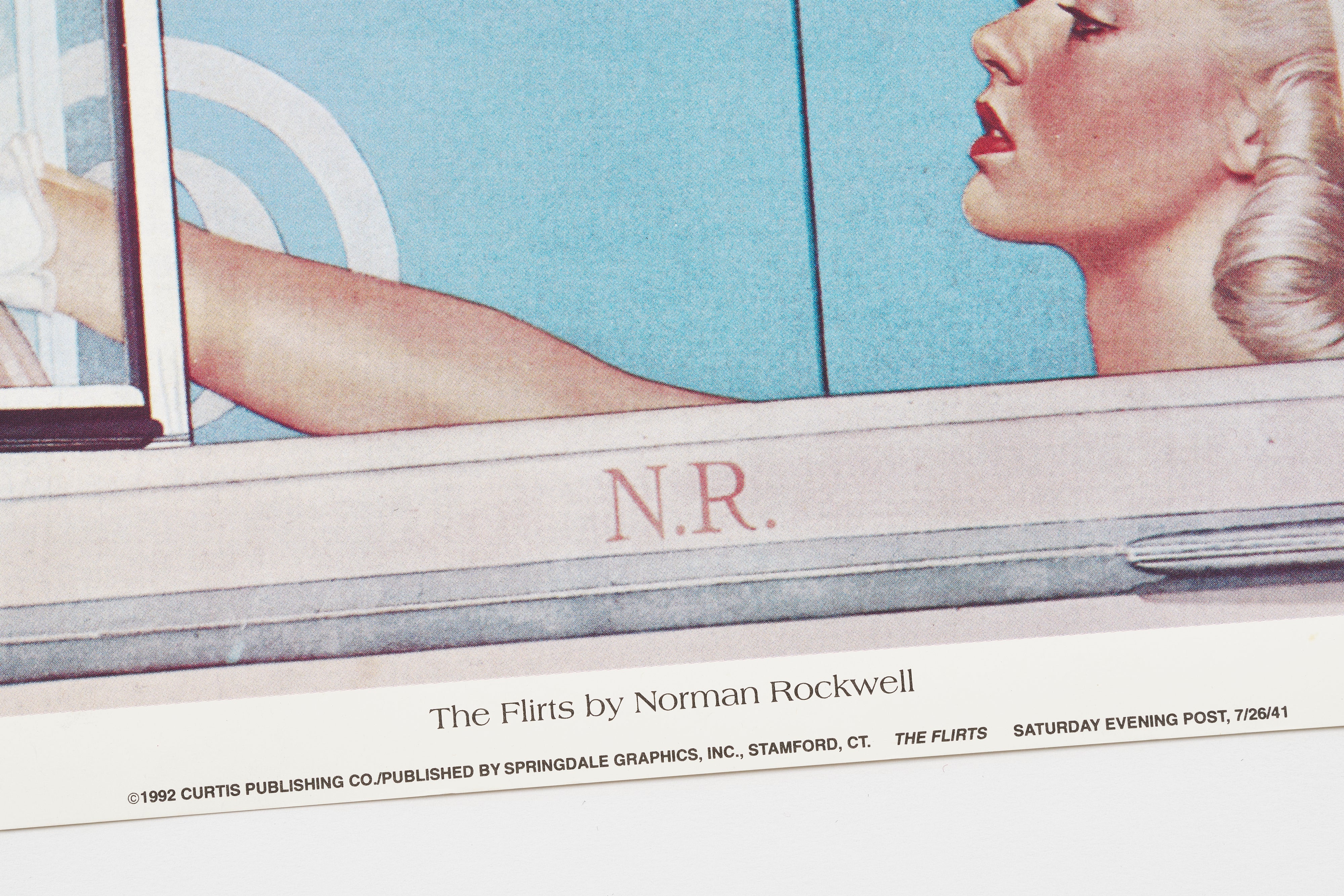 【限定10枚】The Flirts 1941 - CURTIS PUBLISHING 1992 (Small) / ノーマン・ロックウェル