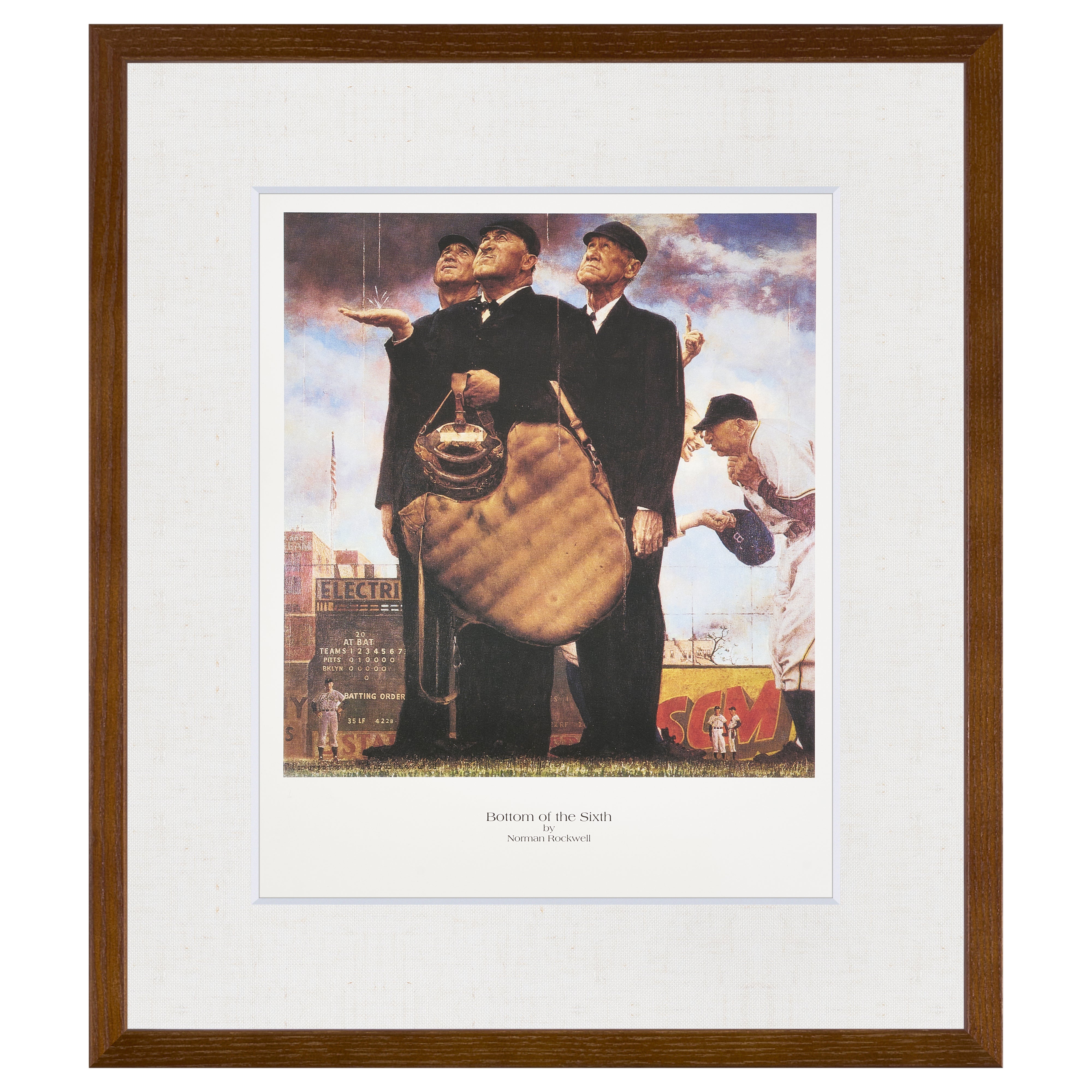 【限定10枚】Bottom of the Sixth 1949 - CURTIS PUBLISHING 1992 (Small) / ノーマン・ロックウェル