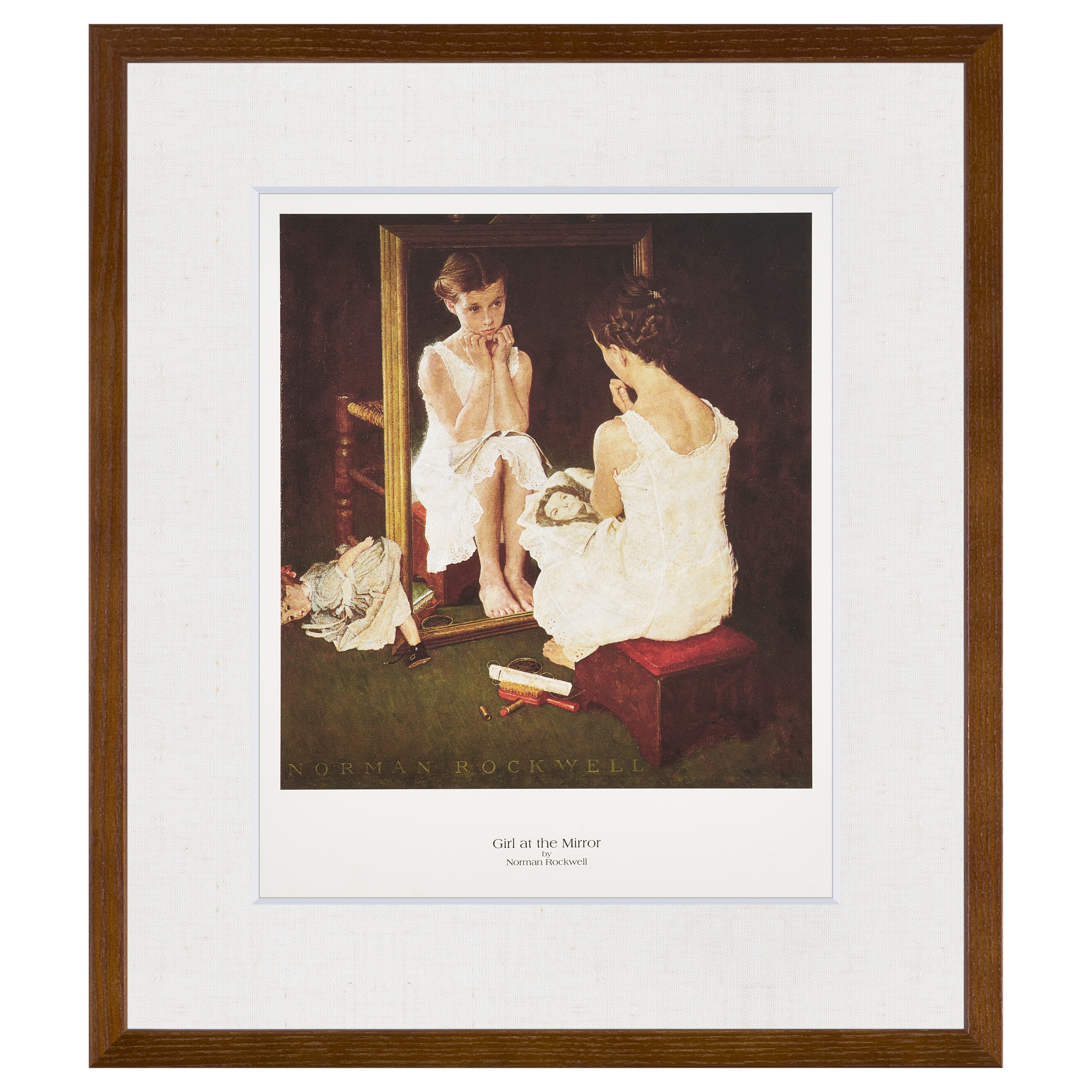 【限定10枚】Girl at the Mirror 1954 - CURTIS PUBLISHING 1992 / ノーマン・ロックウェル