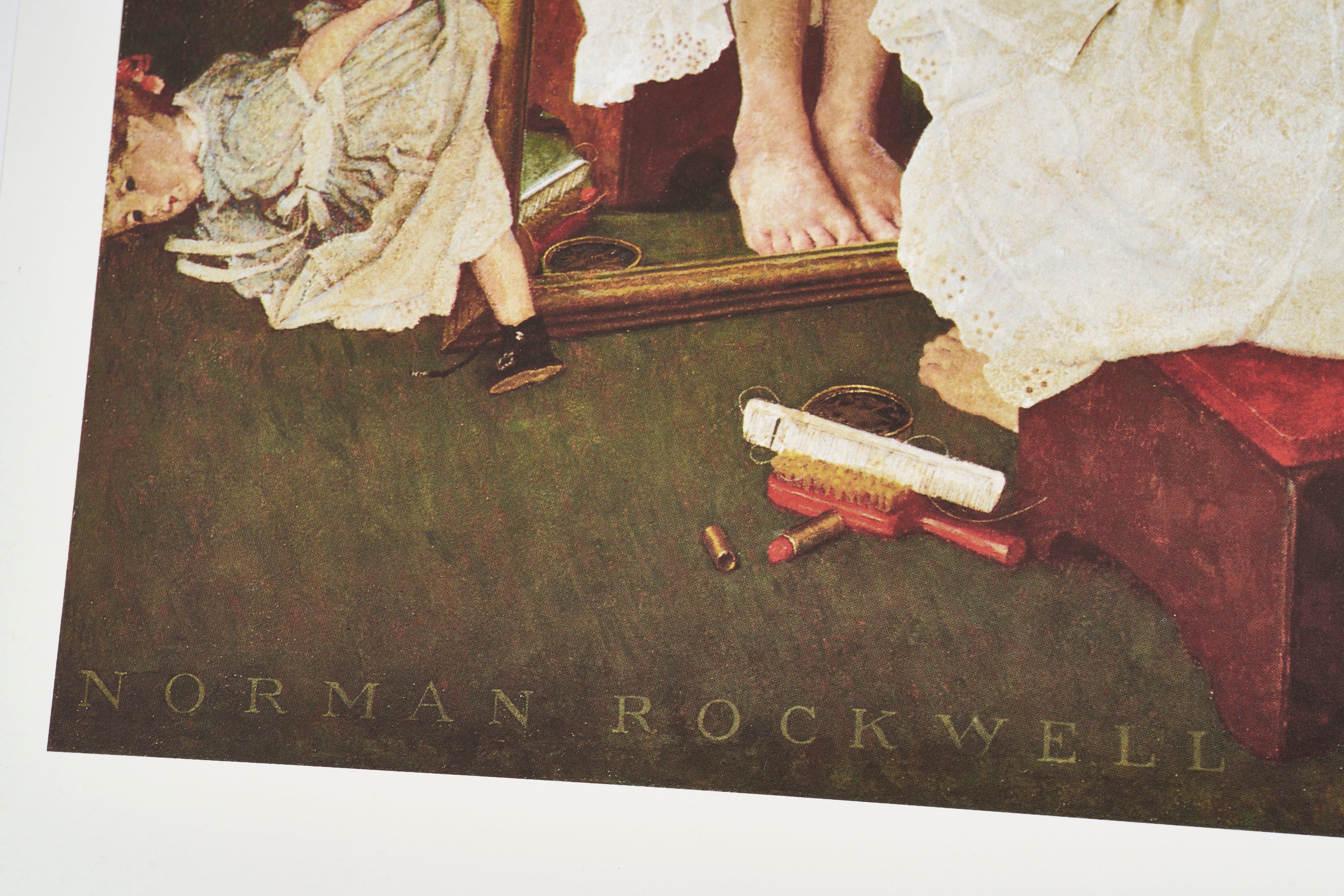 【限定10枚】Girl at the Mirror 1954 - CURTIS PUBLISHING 1992  / ノーマン・ロックウェル