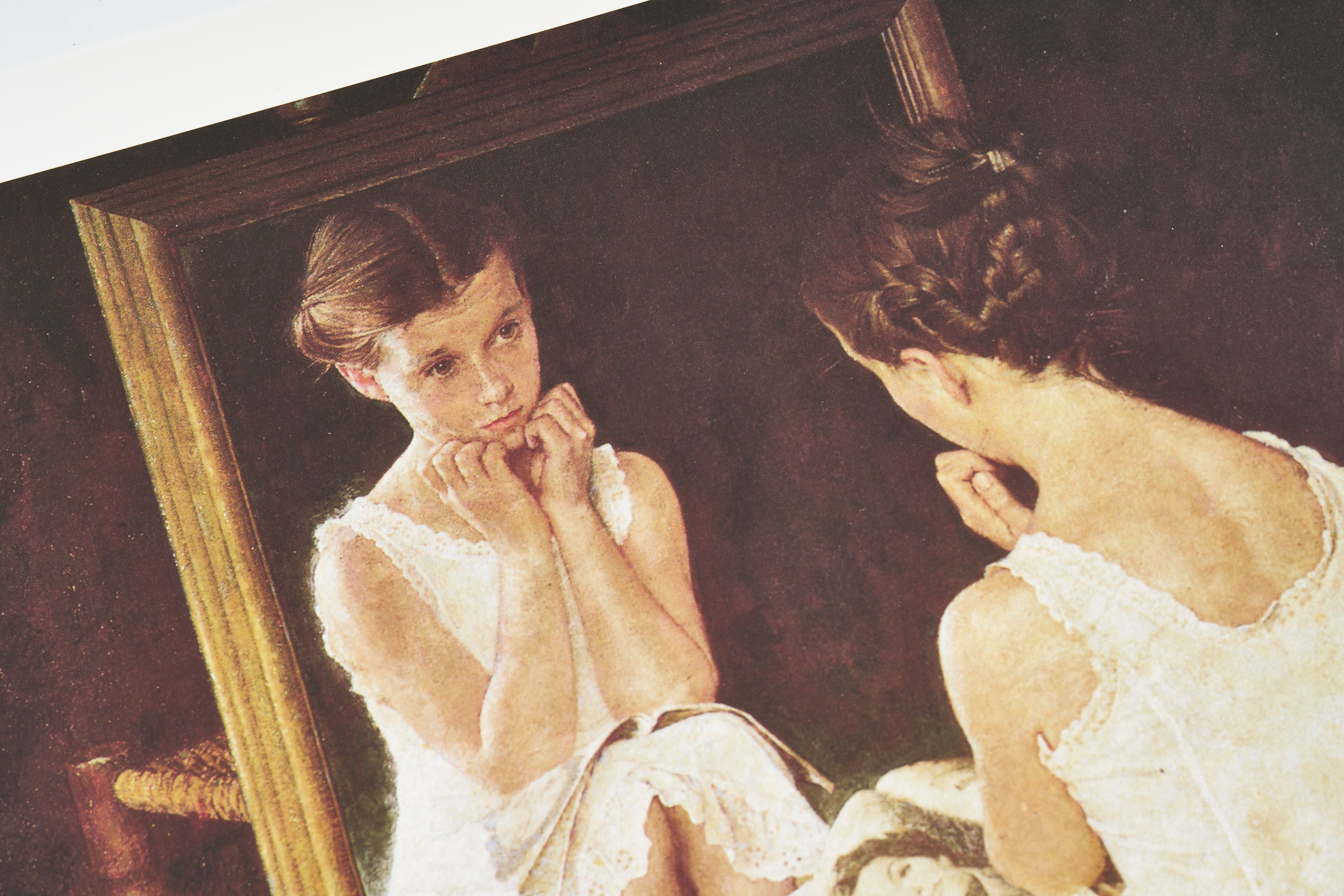 【限定10枚】Girl at the Mirror 1954 - CURTIS PUBLISHING 1992  / ノーマン・ロックウェル