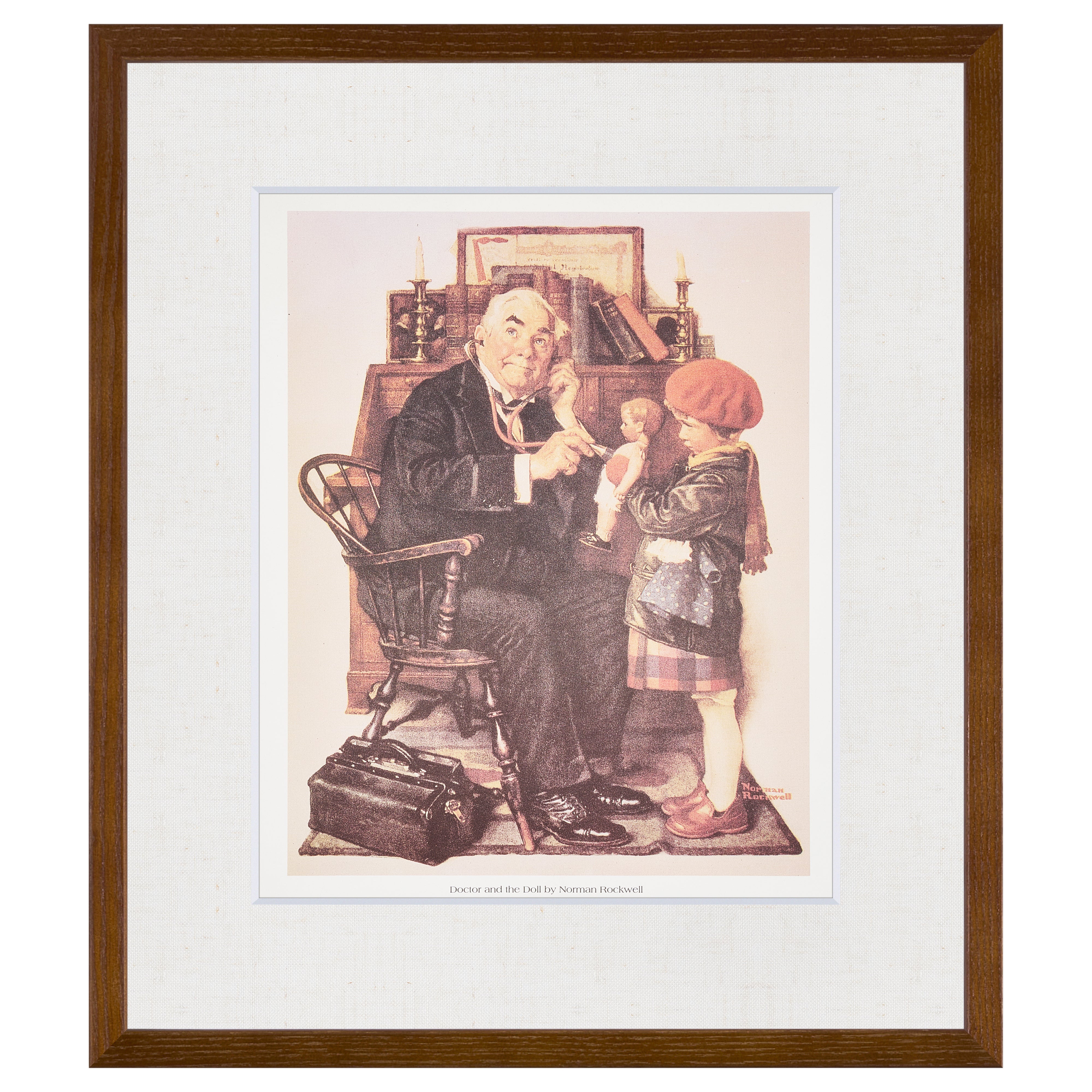 【限定10枚】Doctor and the Doll 1929 - CURTIS PUBLISHING 1992 / ノーマン・ロックウェル