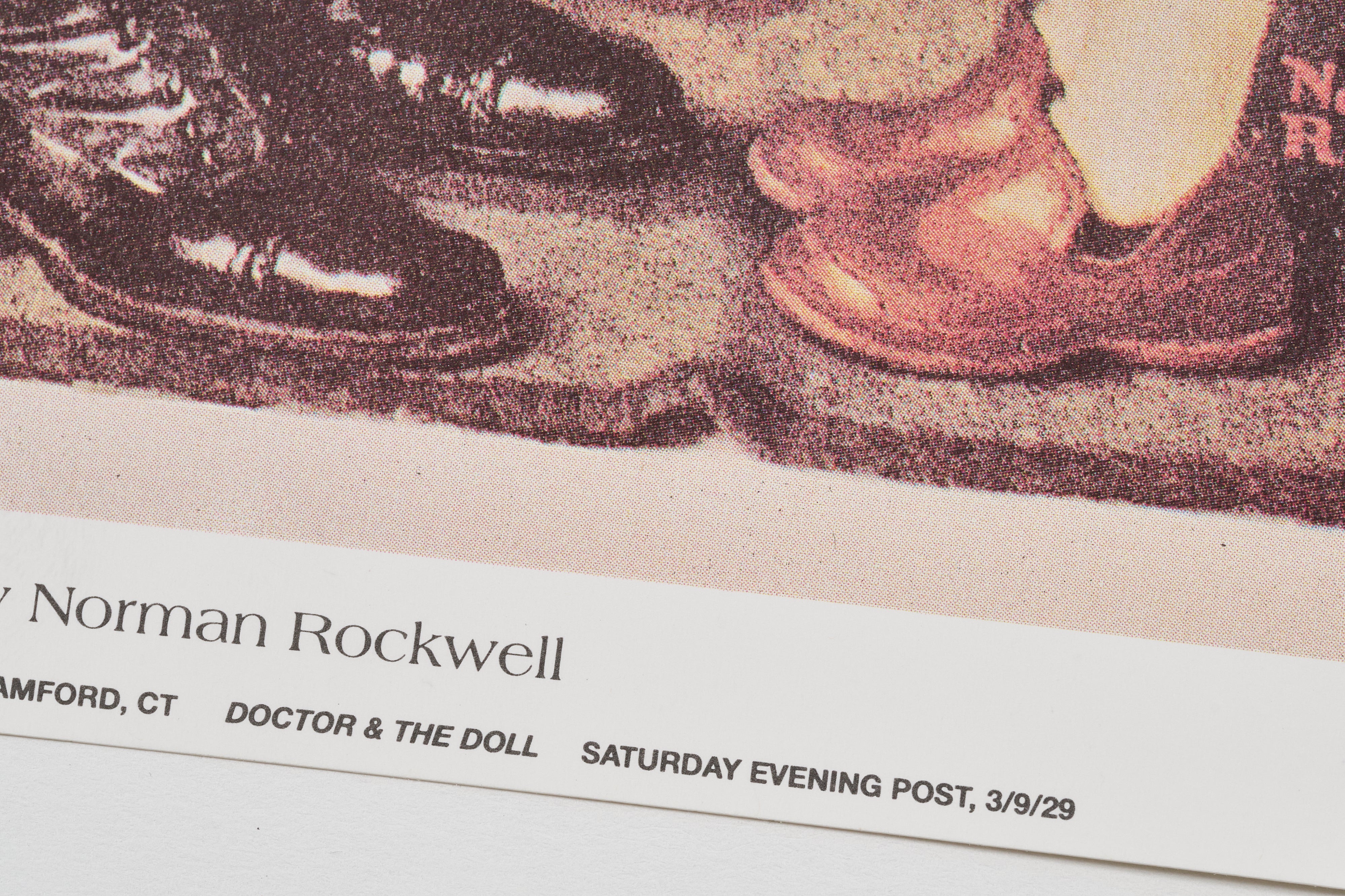 【限定10枚】Doctor and the Doll 1929 - CURTIS PUBLISHING 1992 / ノーマン・ロックウェル