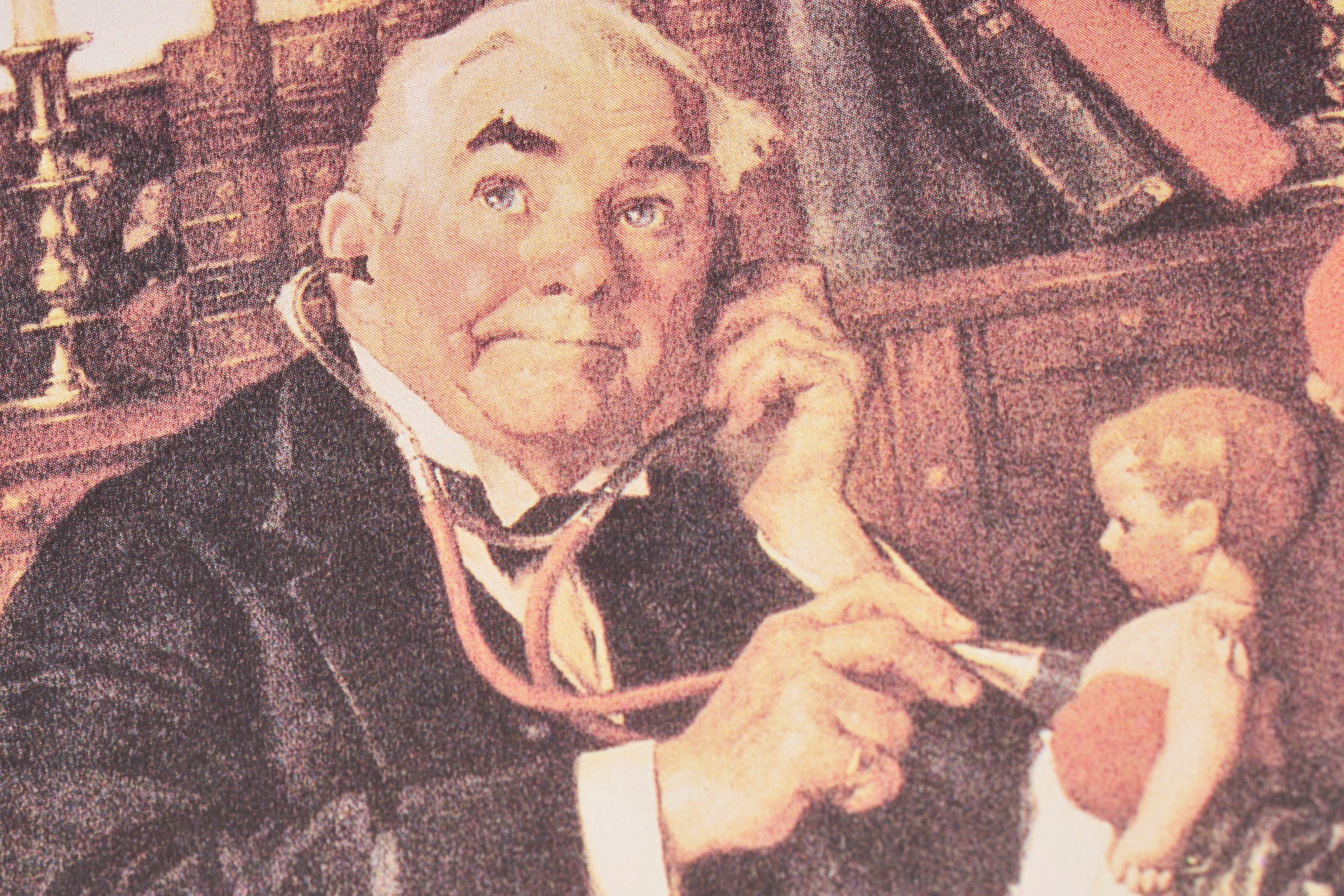 【限定10枚】Doctor and the Doll 1929 - CURTIS PUBLISHING 1992 / ノーマン・ロックウェル