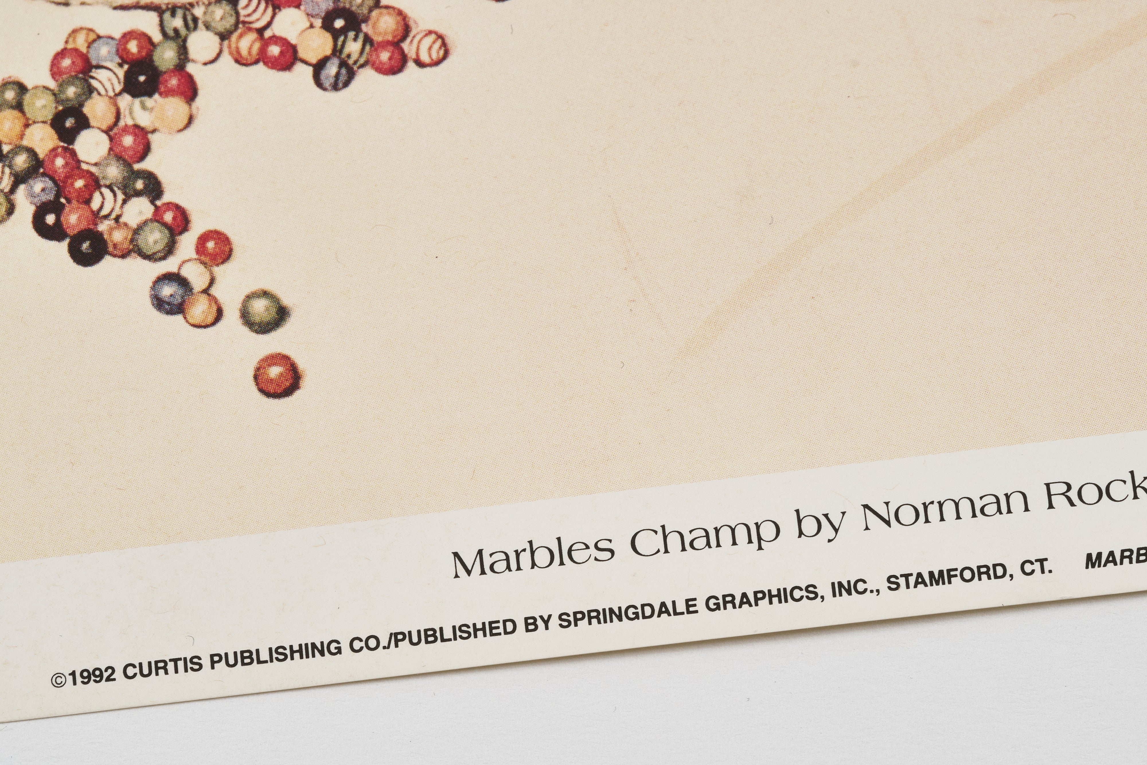 【限定10枚】Marbles Champ 1939 - CURTIS PUBLISHING 1992 (Small) / ノーマン・ロックウェル