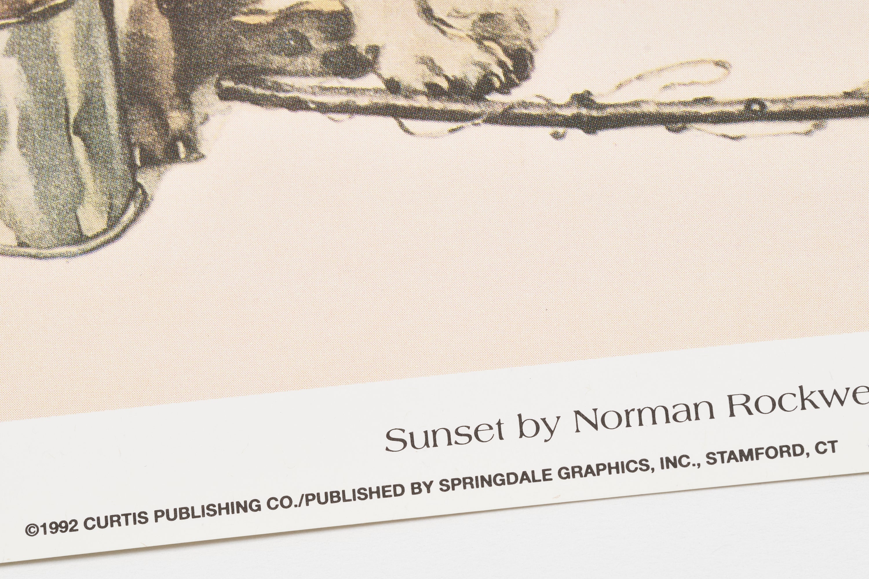 【限定10枚】Sunset 1926 - CURTIS PUBLISHING 1992 (Small) / ノーマン・ロックウェル