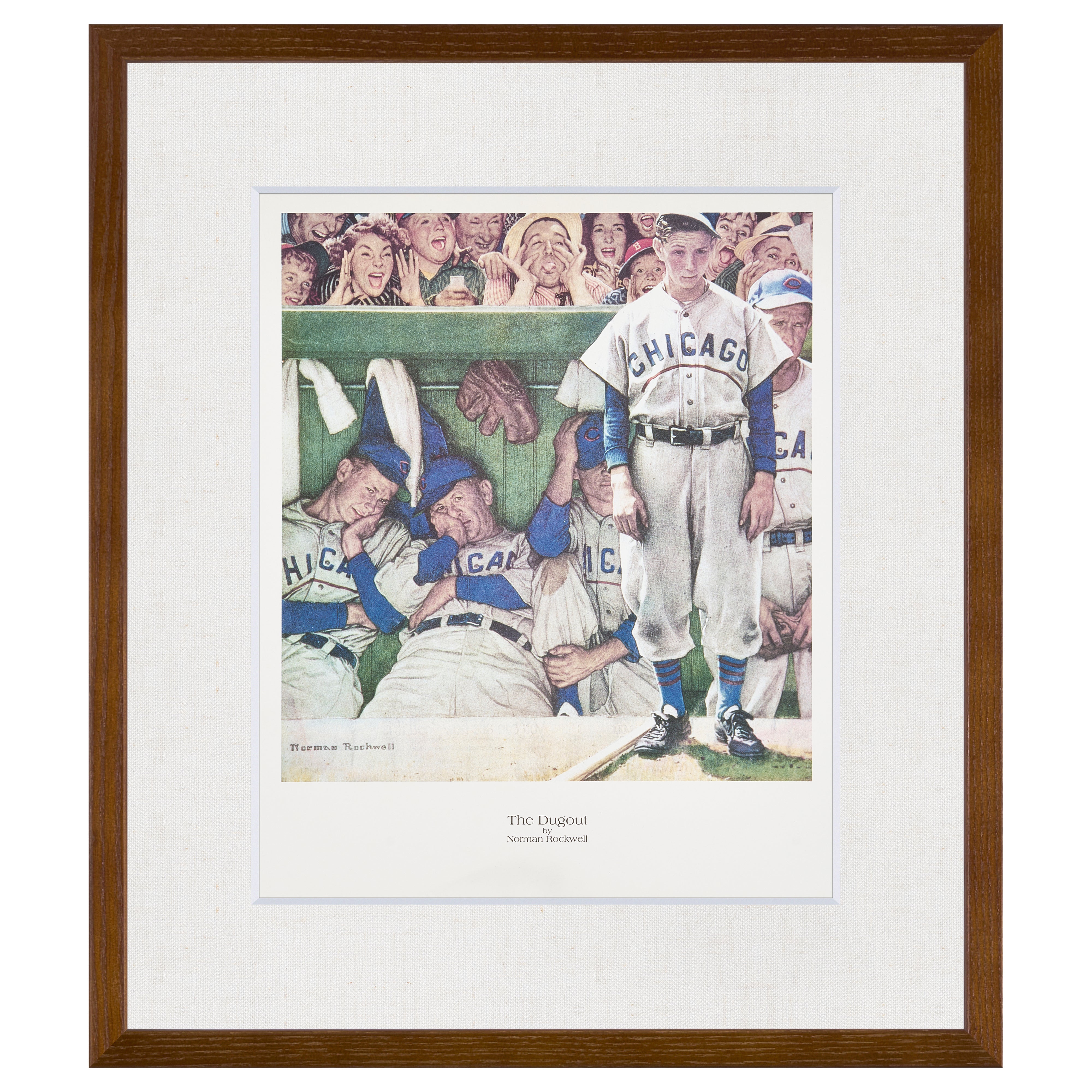 【限定10枚】The Dugout 1948 - CURTIS PUBLISHING 1992 (Small) / ノーマン・ロックウェル