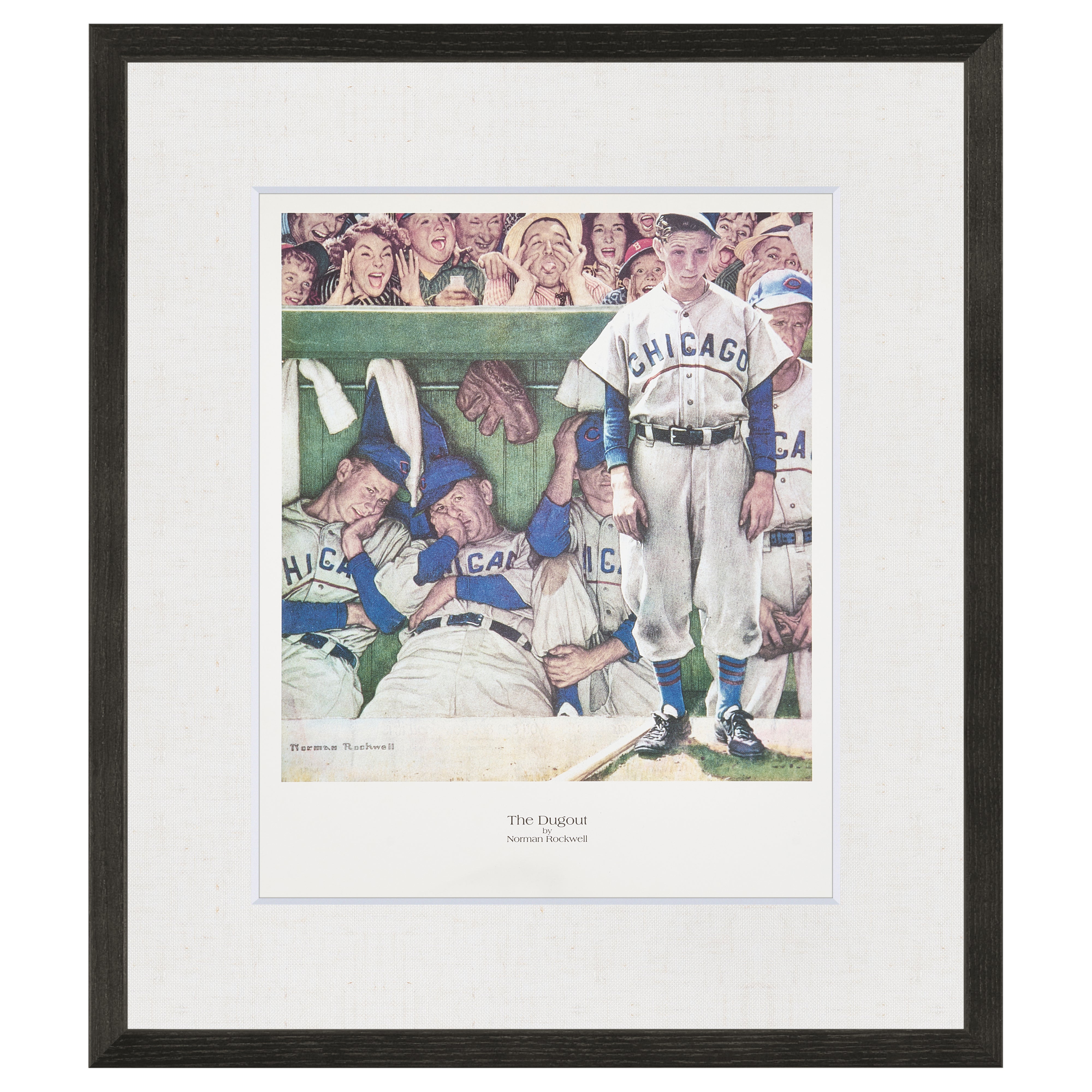 【限定10枚】The Dugout 1948 - CURTIS PUBLISHING 1992 (Small) / ノーマン・ロックウェル