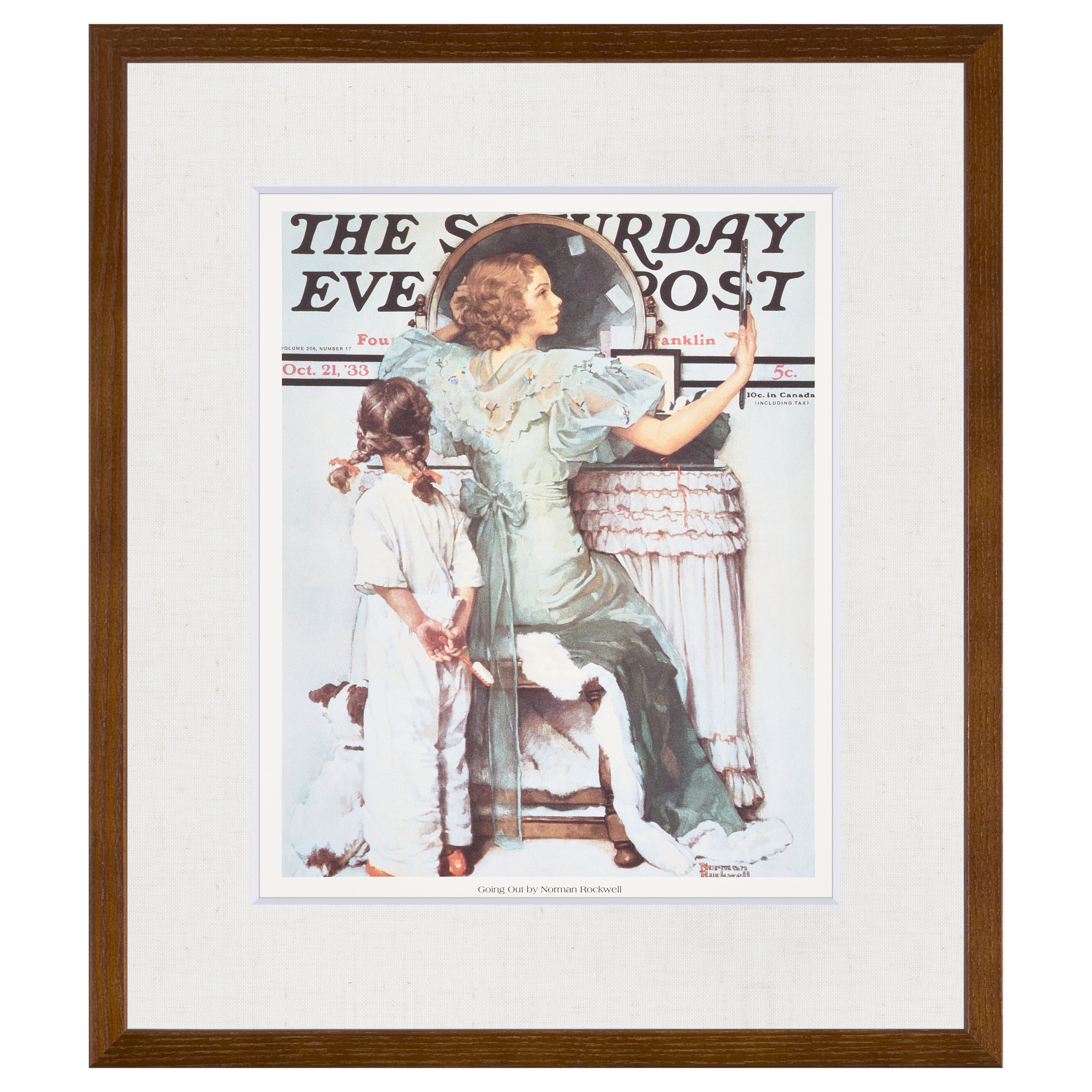 【限定10枚】Going Out 1933 - CURTIS PUBLISHING 1992 / ノーマン・ロックウェル