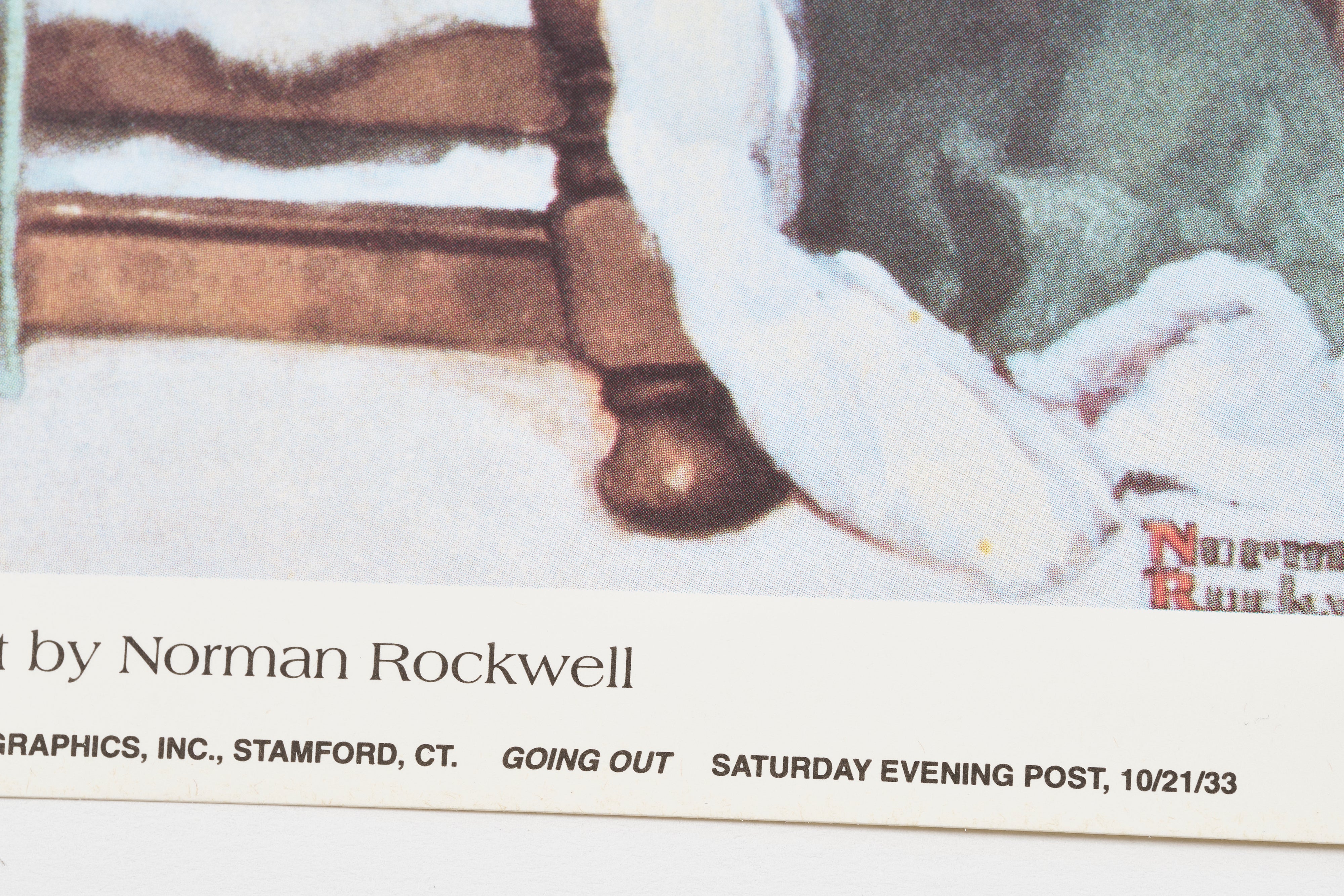 【限定10枚】Going Out 1933 - CURTIS PUBLISHING 1992 / ノーマン・ロックウェル