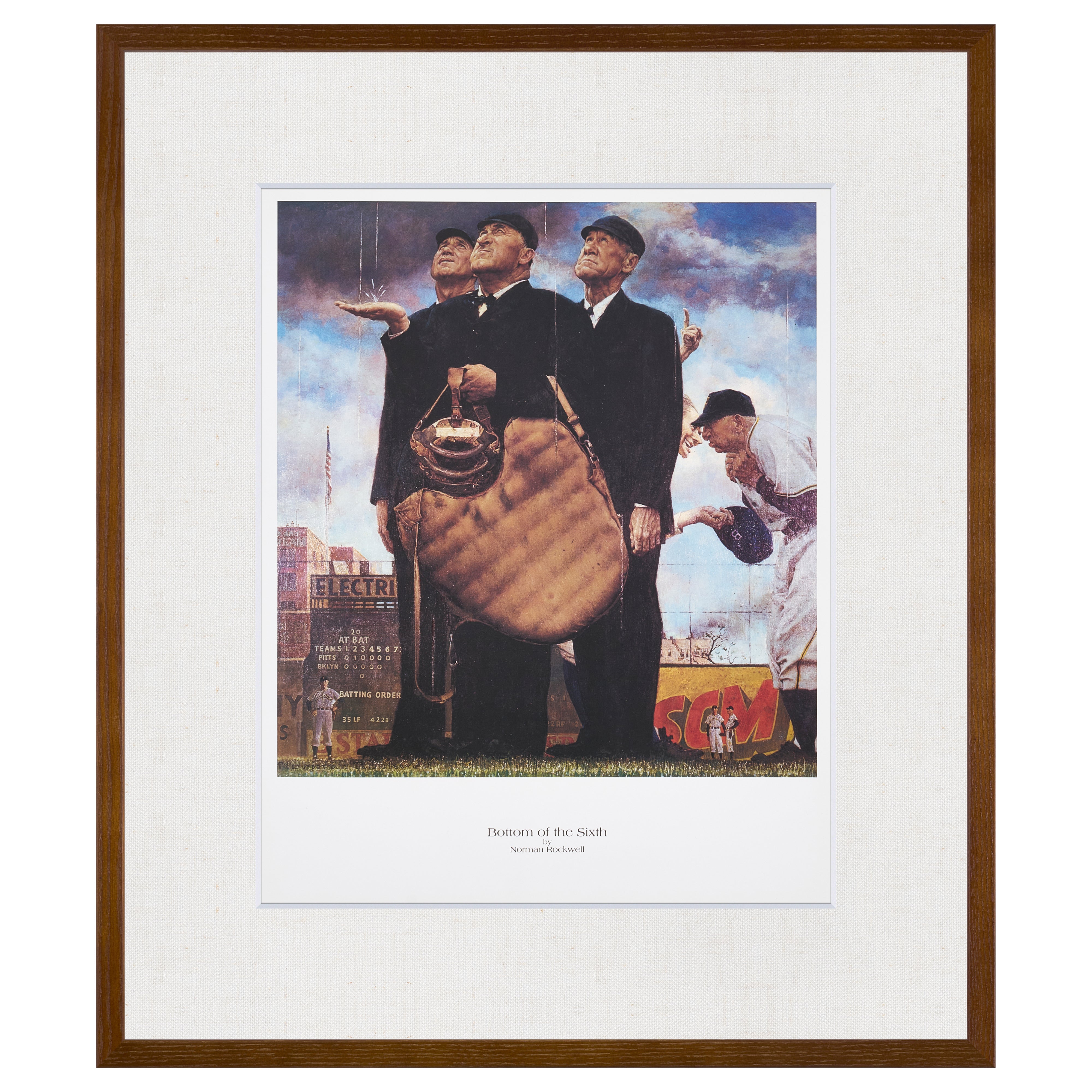 【限定10枚】Bottom of the Sixth 1949 - CURTIS PUBLISHING 1992 (Big) / ノーマン・ロックウェル